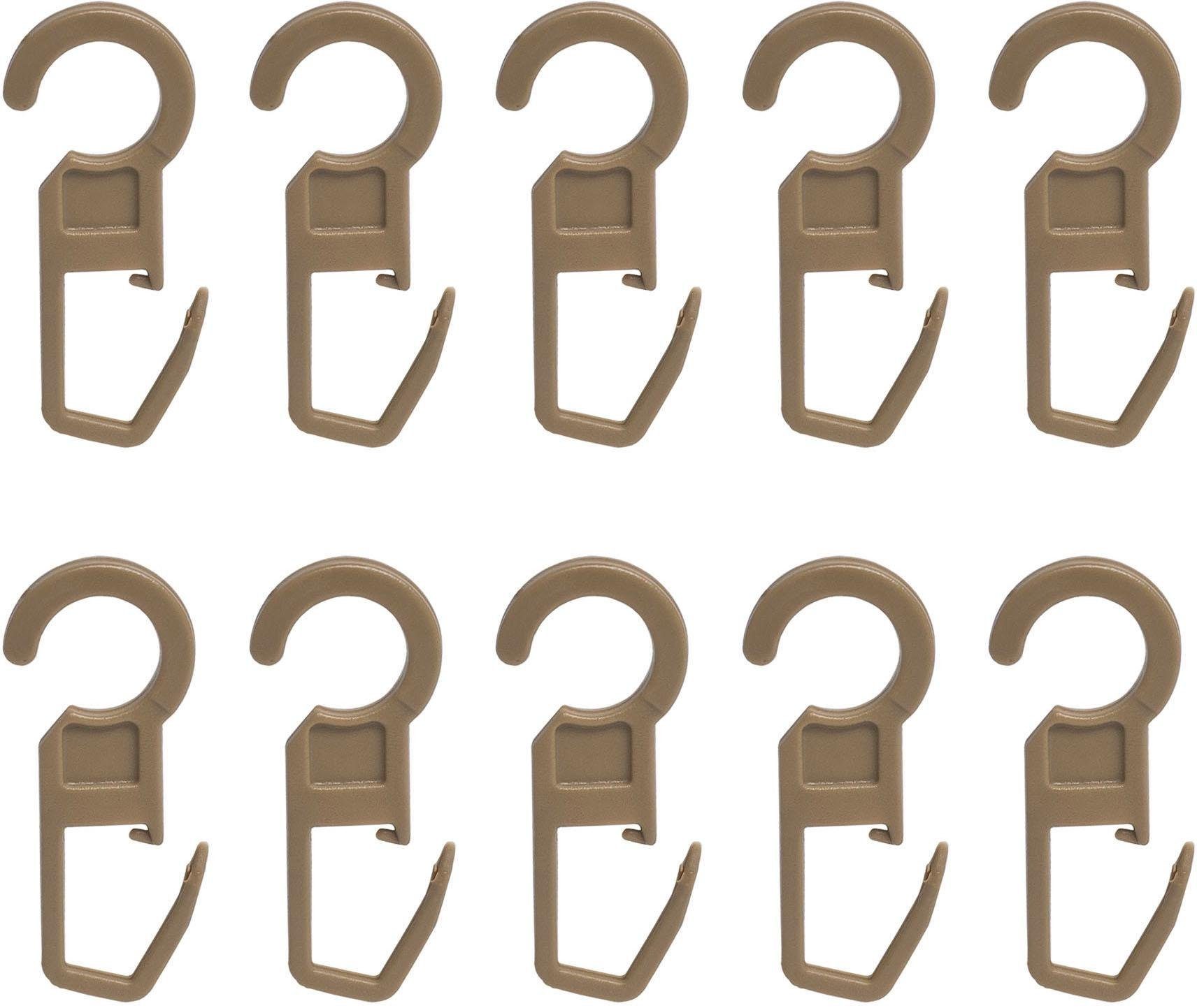 Liedeco Vouwclip Plooihaak, voor gordijnringen, ring 10 mm (set, 10 stuks)