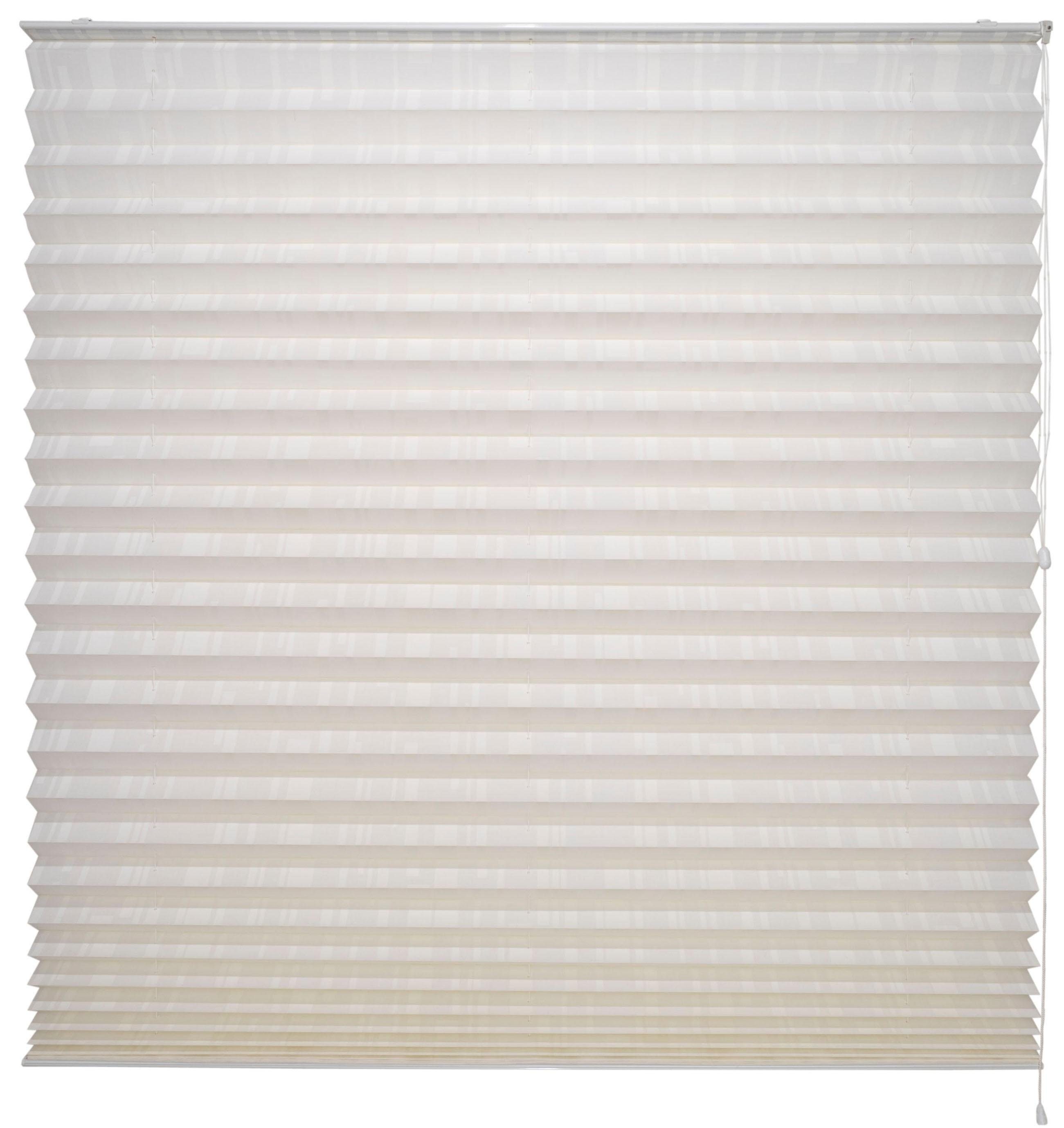 Liedeco Plissé Moderne XXL-plissé Standaardmaat, met 48 mm plooien (1 stuk) plisségordijnen maat H/B: 175/120 cm wit