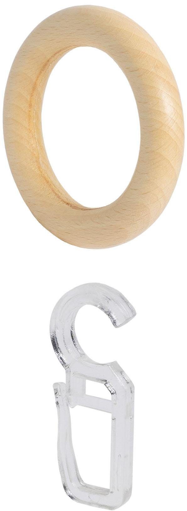 Liedeco Gordijnring voor gordijnroeden ø 28 mm (set, 10 stuks)