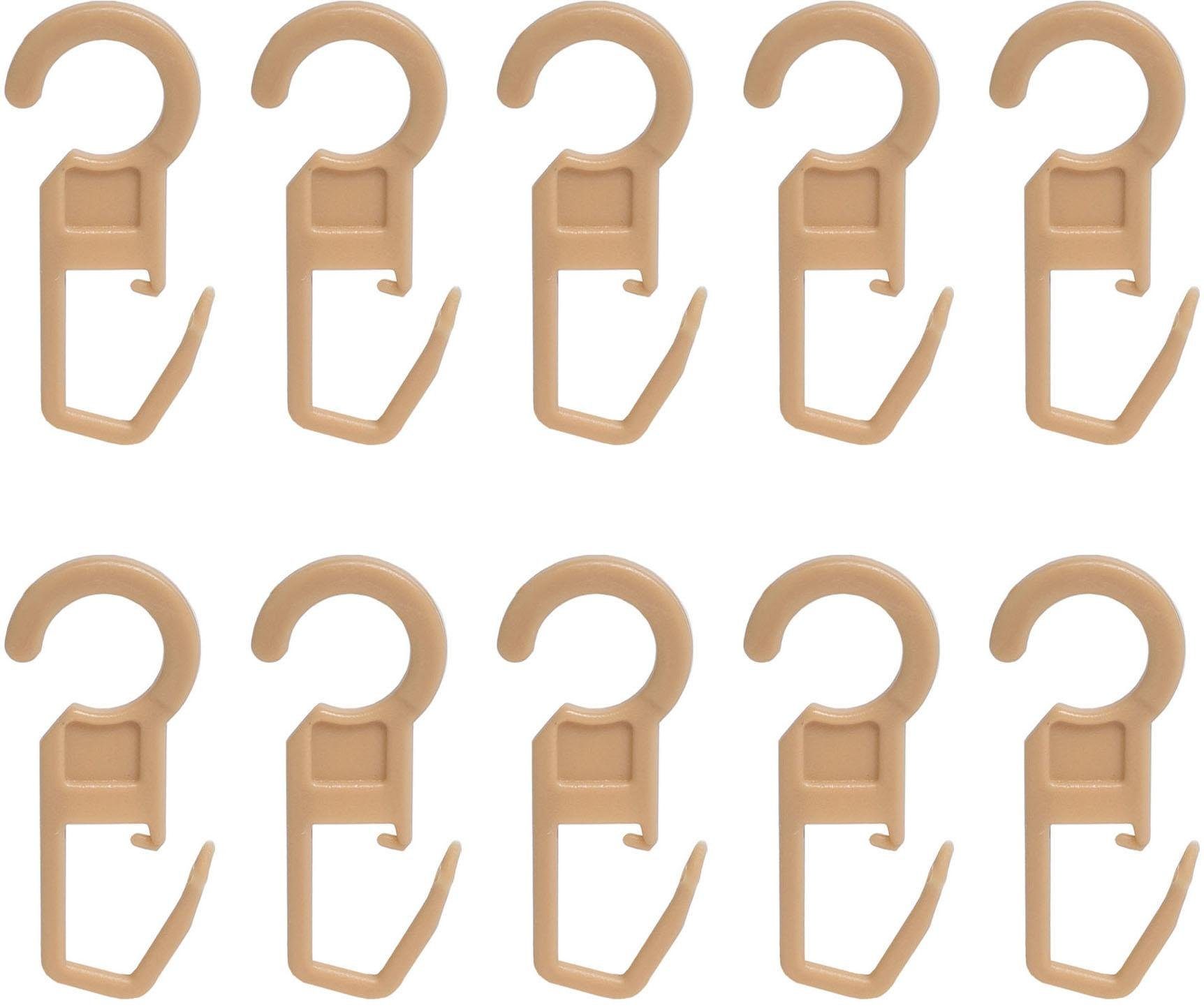 Liedeco Vouwclip Plooihaak, voor gordijnringen, ring 10 mm (set, 10 stuks)