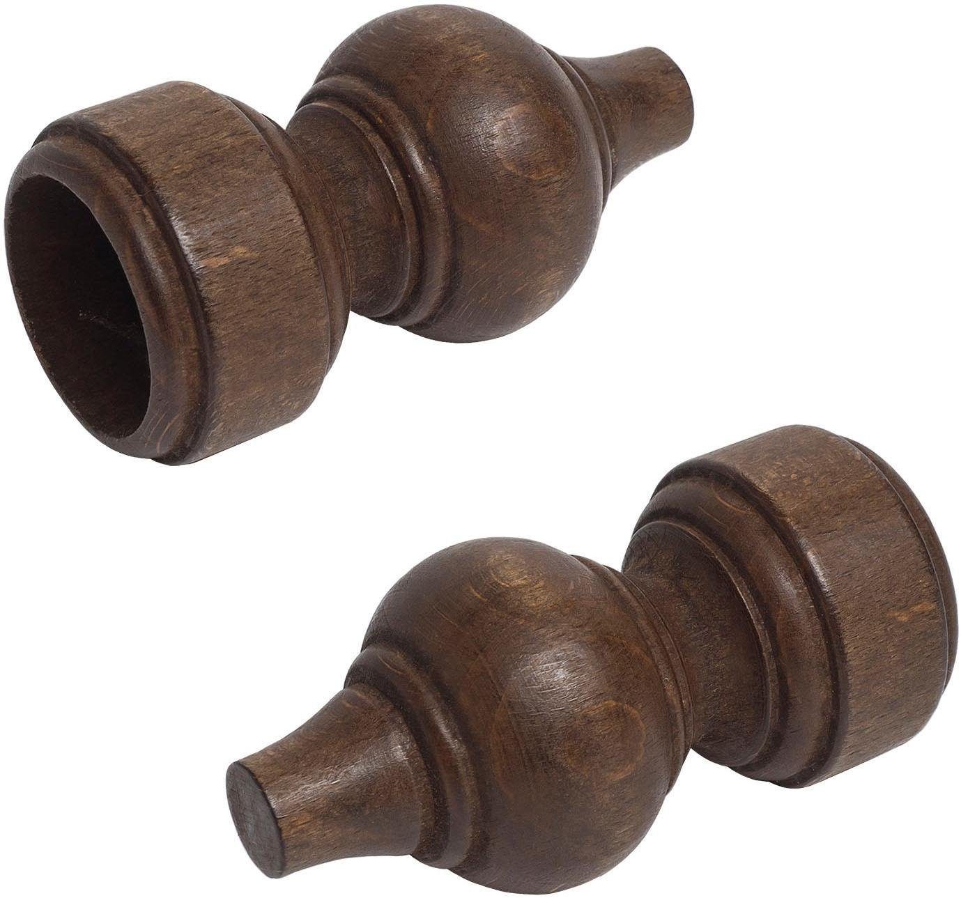 Liedeco Gordijnroede-eindstuk voor gordijnroede ø 28 mm (set, 2 stuks)