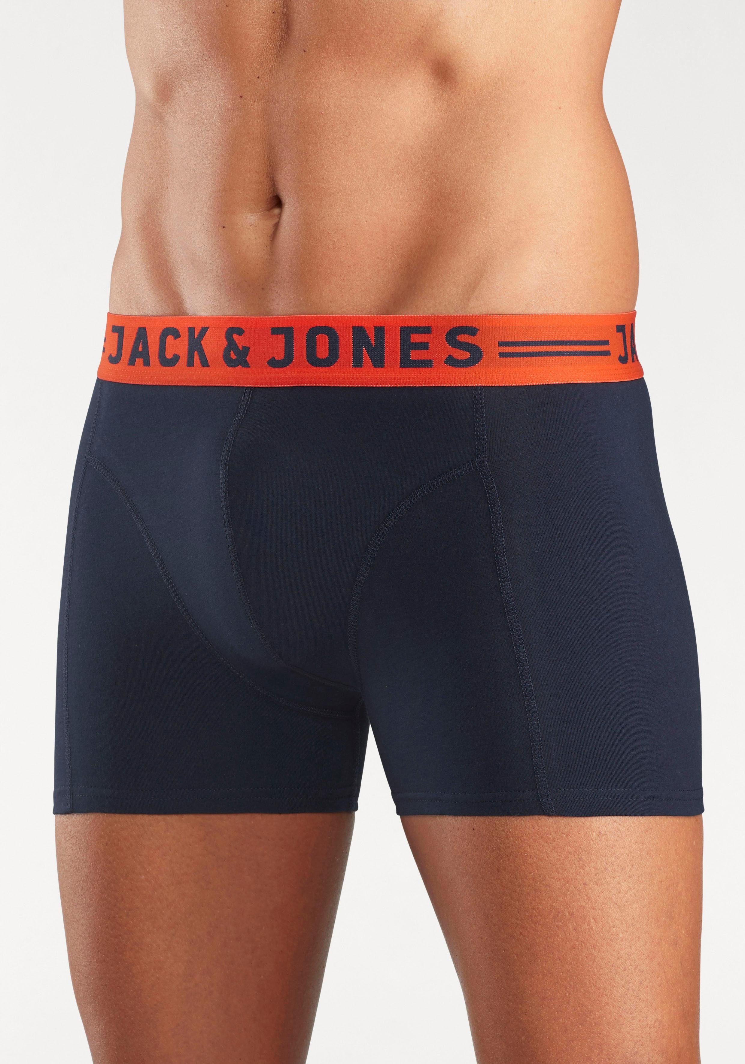 Jack & Jones Boxershort JAC Lichfield Trunks met contrastkleurige band (set, 3 stuks)