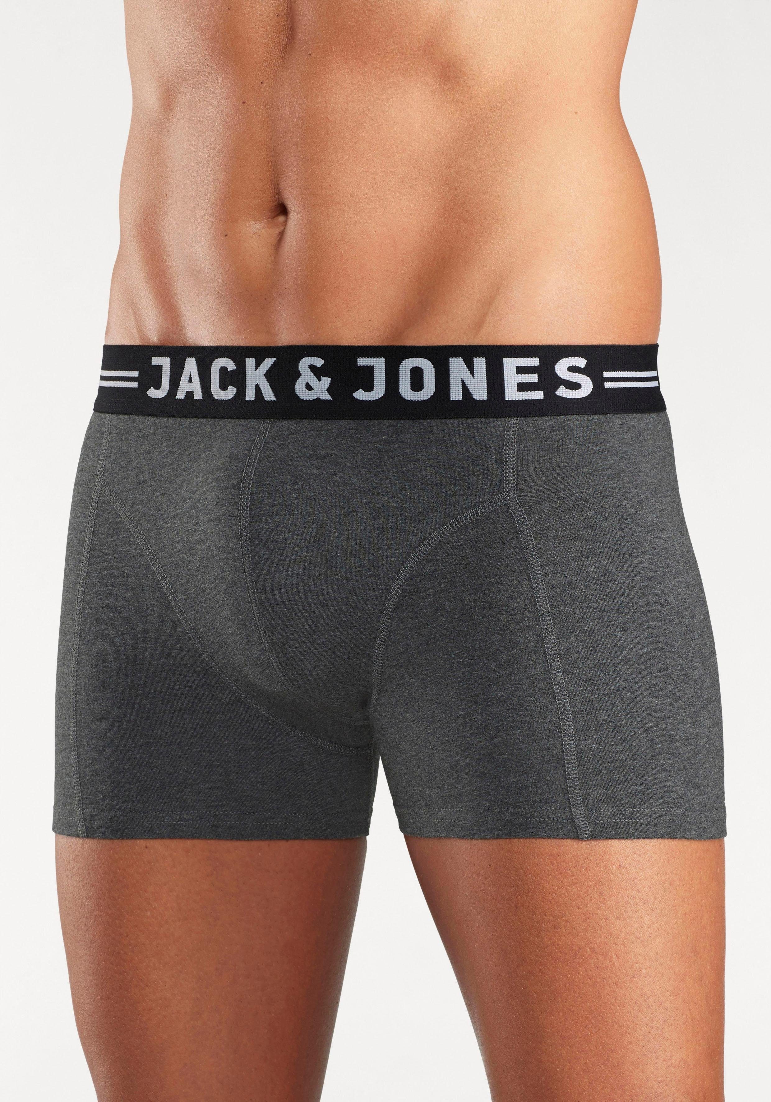 Jack & Jones Boxershort JAC Lichfield Trunks met contrastkleurige band (set, 3 stuks)