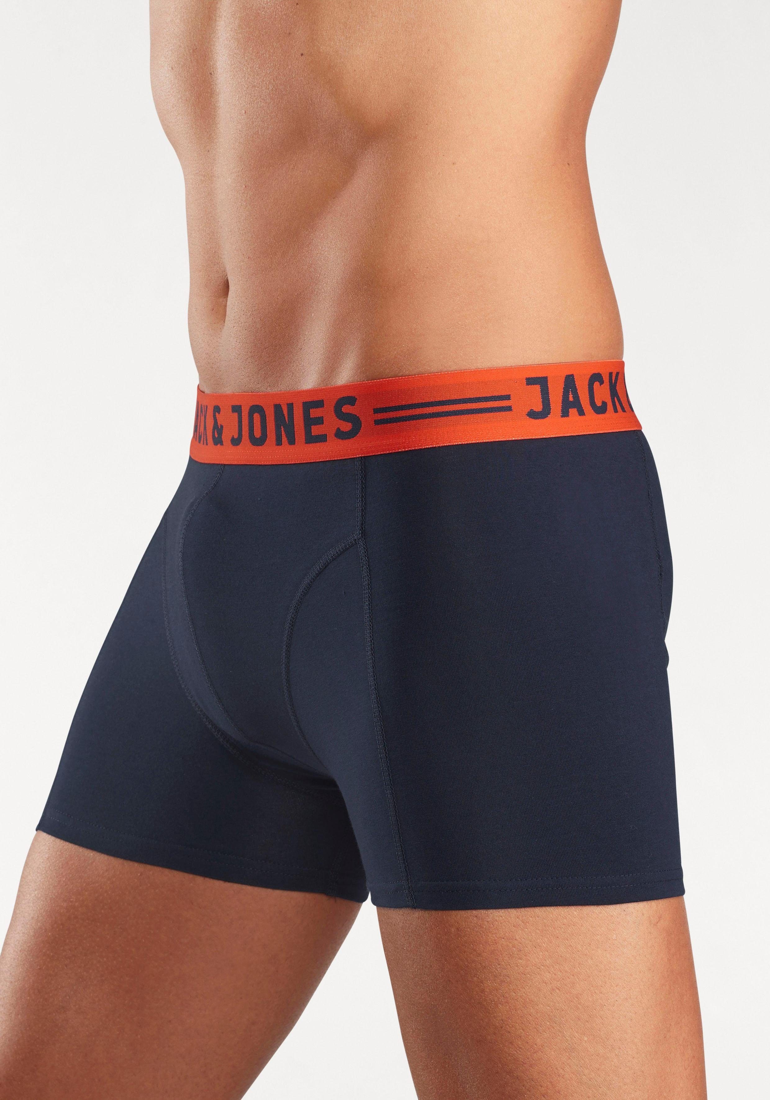 Jack & Jones Boxershort JAC Lichfield Trunks met contrastkleurige band (set, 3 stuks)