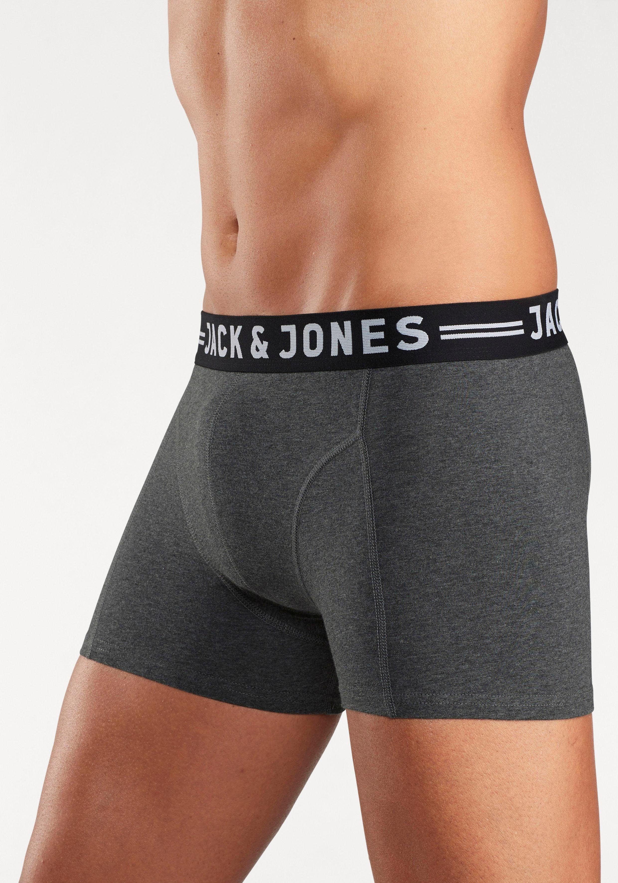 Jack & Jones Boxershort JAC Lichfield Trunks met contrastkleurige band (set, 3 stuks)
