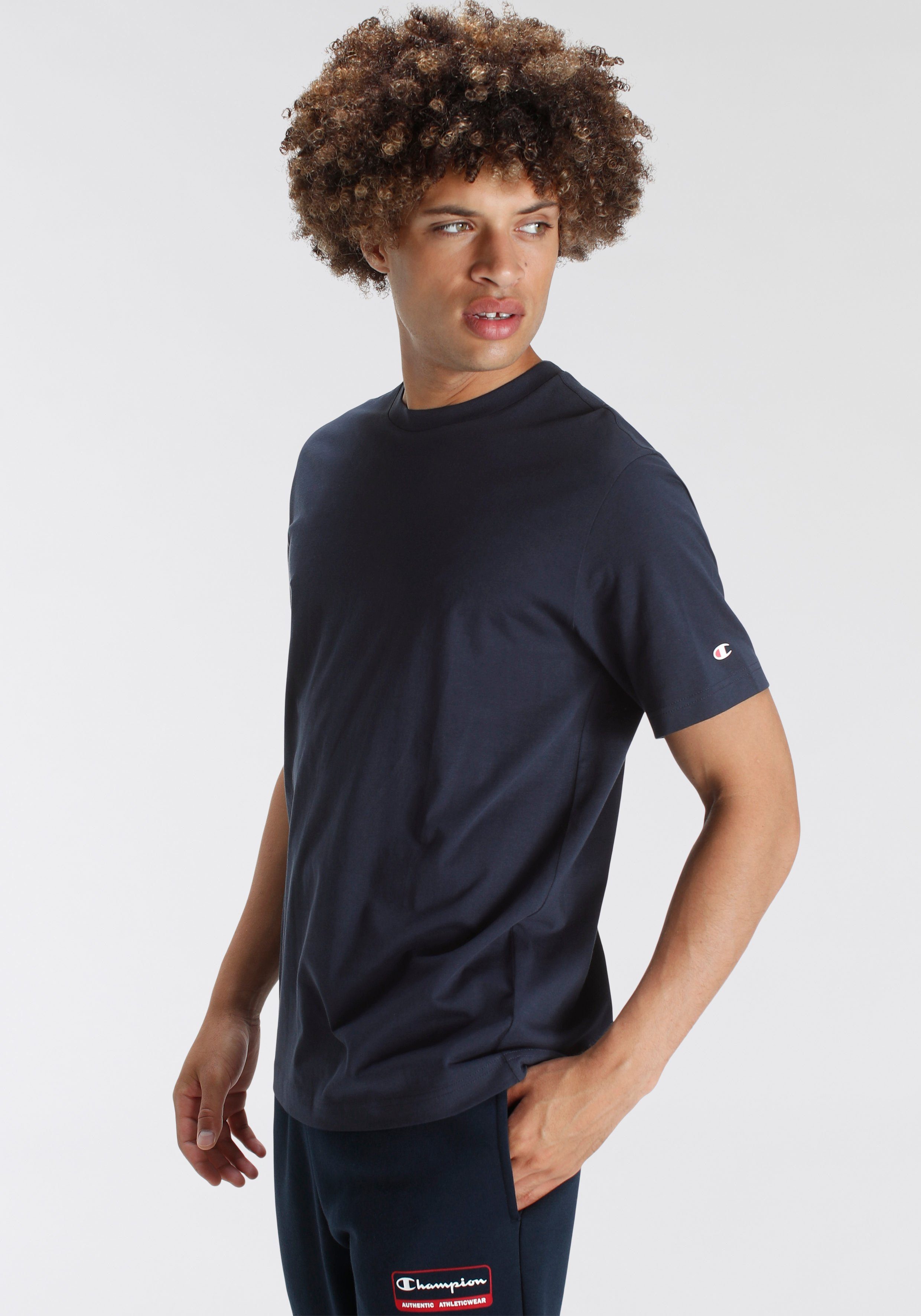 Champion T-shirt 2PACK CREW-NECK Basic shirt, dubbelpack (set, 2-delig, Set)