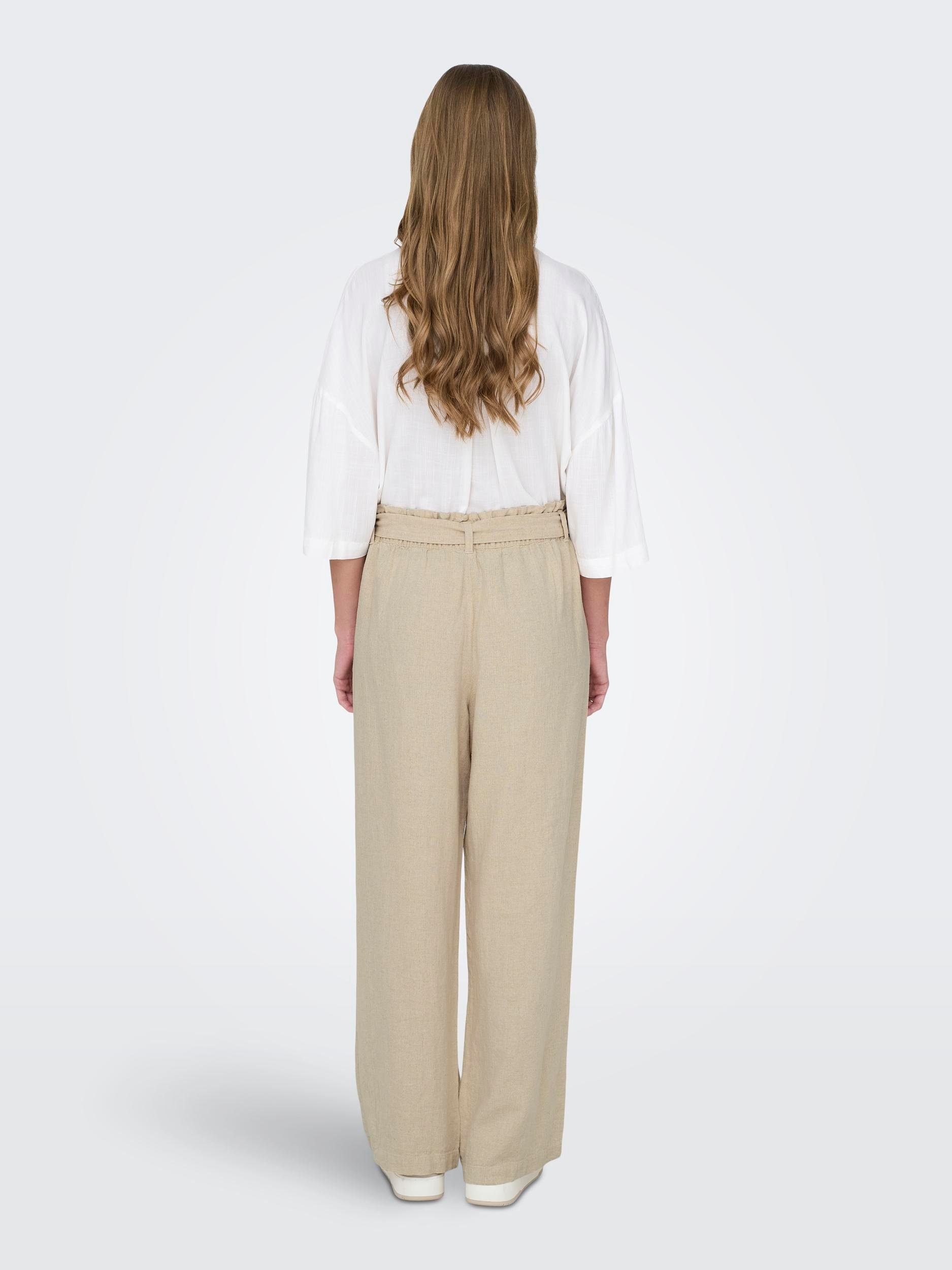 JDY Culotte JDYSAY MW LINEN BELT PANT WVN NOOS