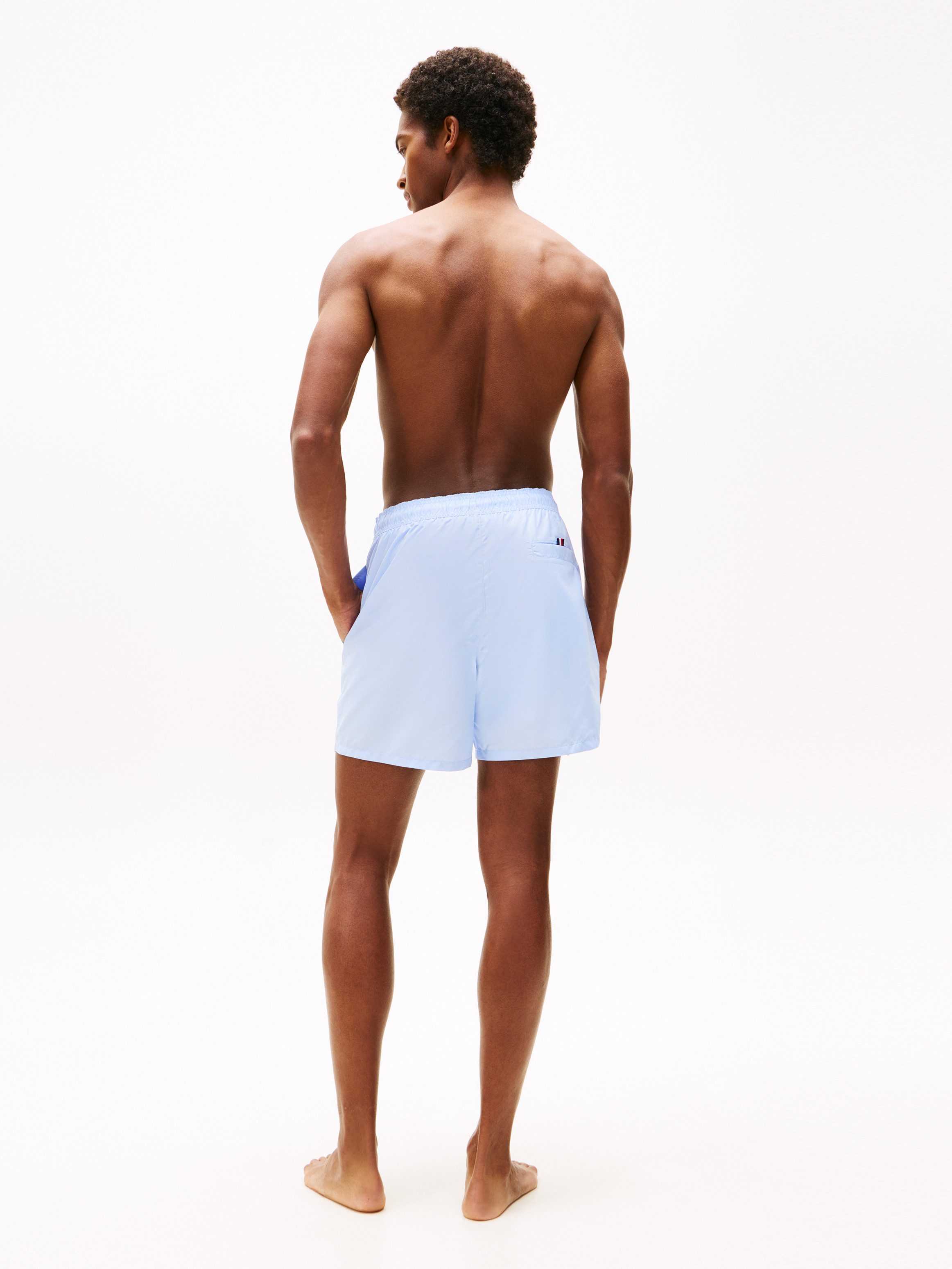 Tommy Hilfiger Swimwear Zwemshort MEDIUM DRAWSTRING met logoborduring op de heup