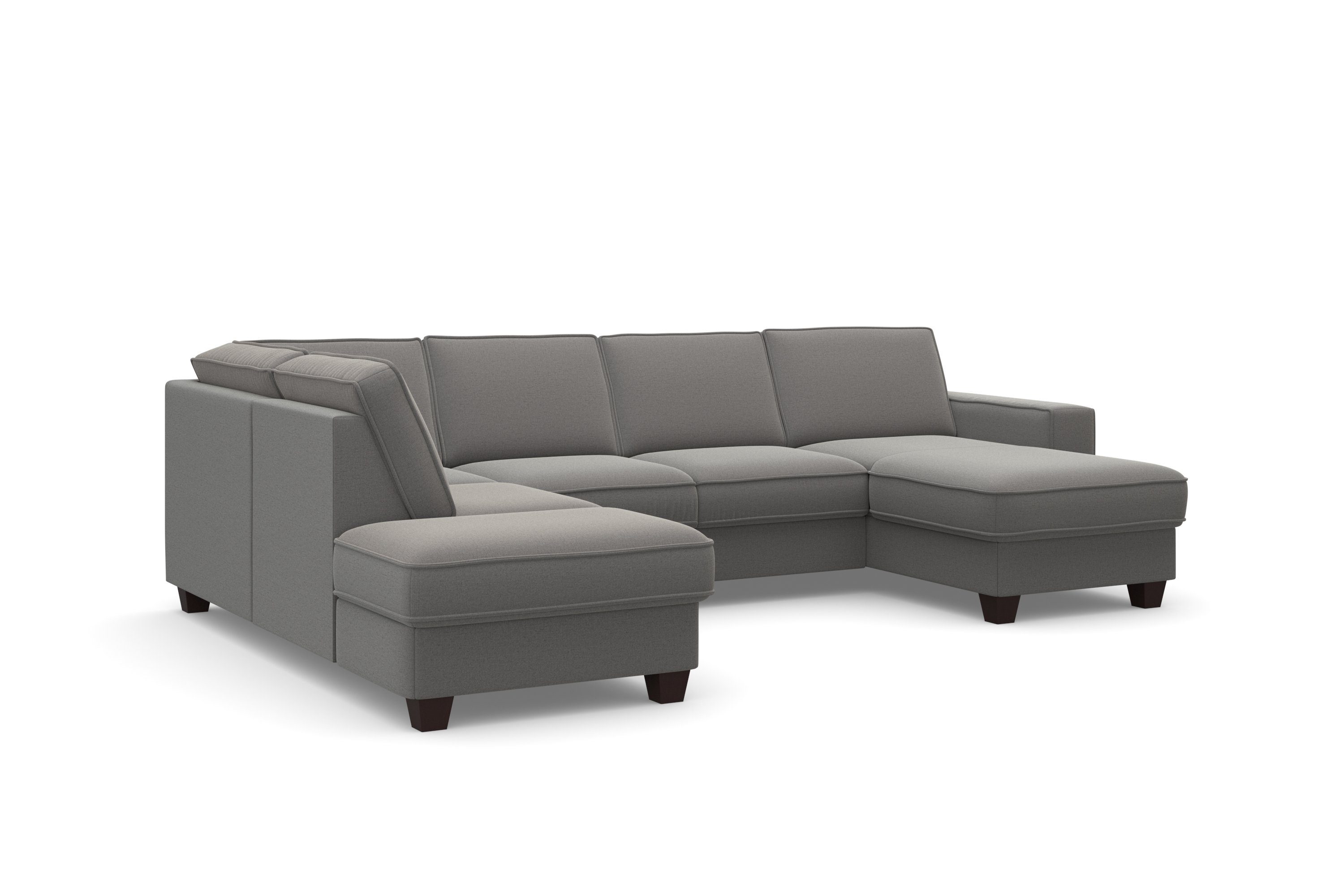Home affaire Zithoek County U-model naar keuze ottomane links of rechts, met binnenveringsinterieur (3-delig)