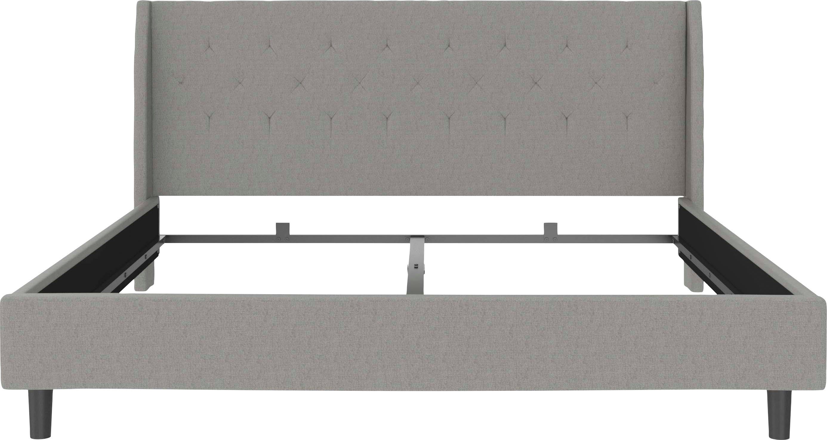 Home affaire Gestoffeerd bed Kempton met ruitencapitonnage, zacht verdikt, ligoppervlak 140x200 of 180x200 cm (1-delig)