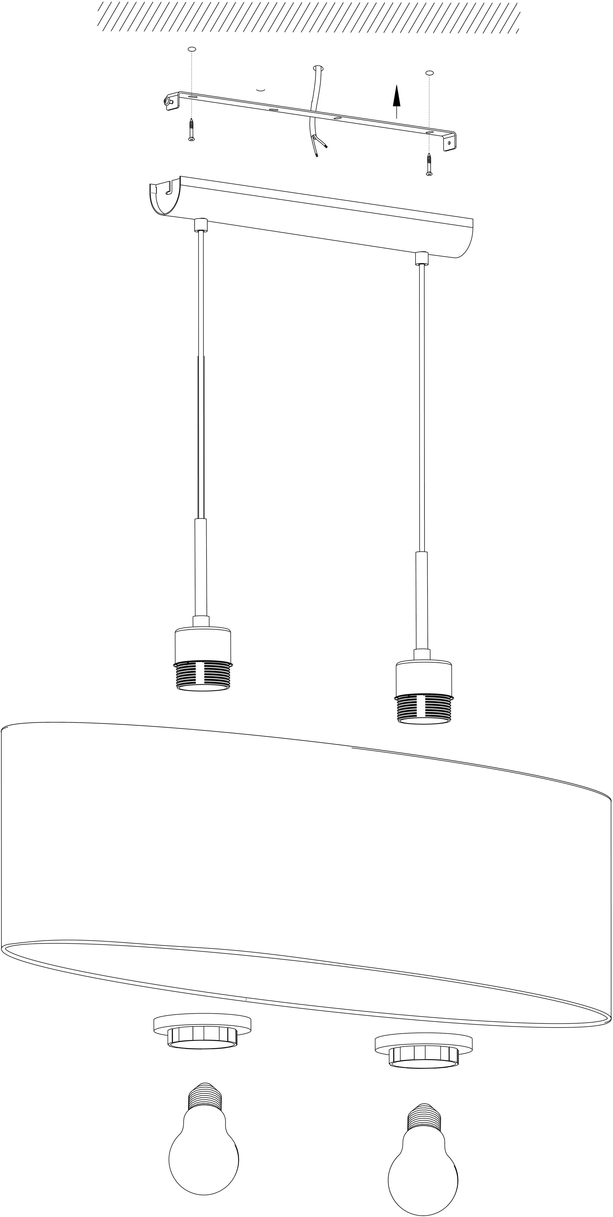 EGLO Hanglamp PASTERI Hanglicht, hanglamp