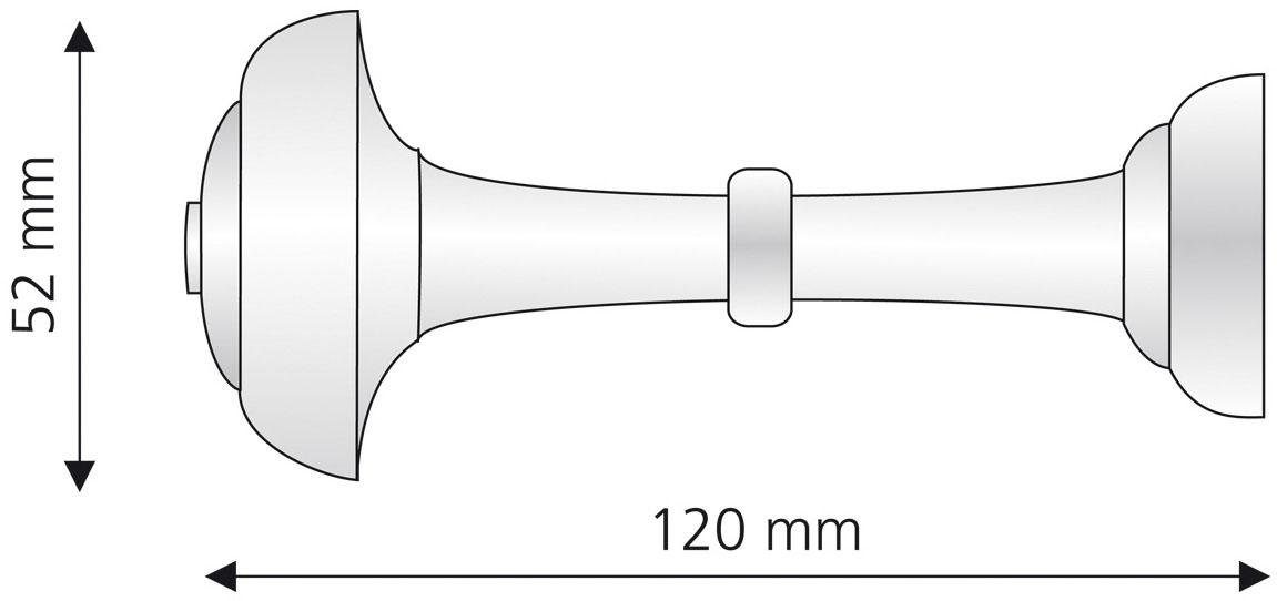 Liedeco Embrasse Sjaalhouder 12 cm (1 stuk)