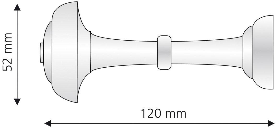 Liedeco Embrasse Sjaalhouder 12 cm (1 stuk)