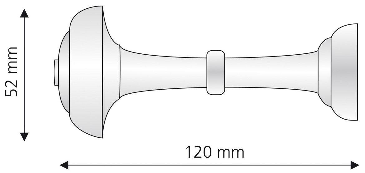 Liedeco Embrasse Sjaalhouder 12 cm (1 stuk)