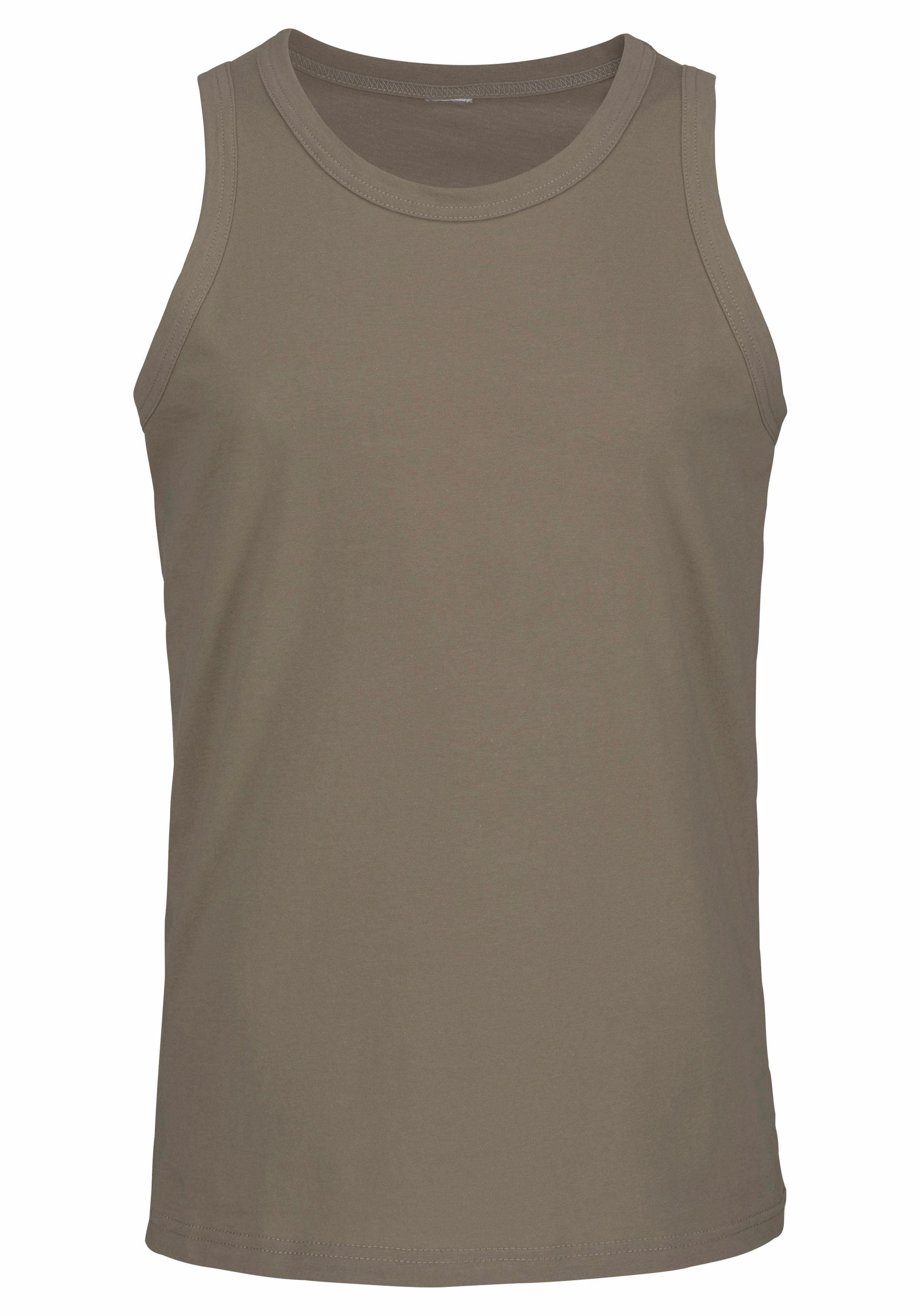 H.I.S Tanktop Onderhemd voor heren met ronde hals van katoen (set, 3-delig)