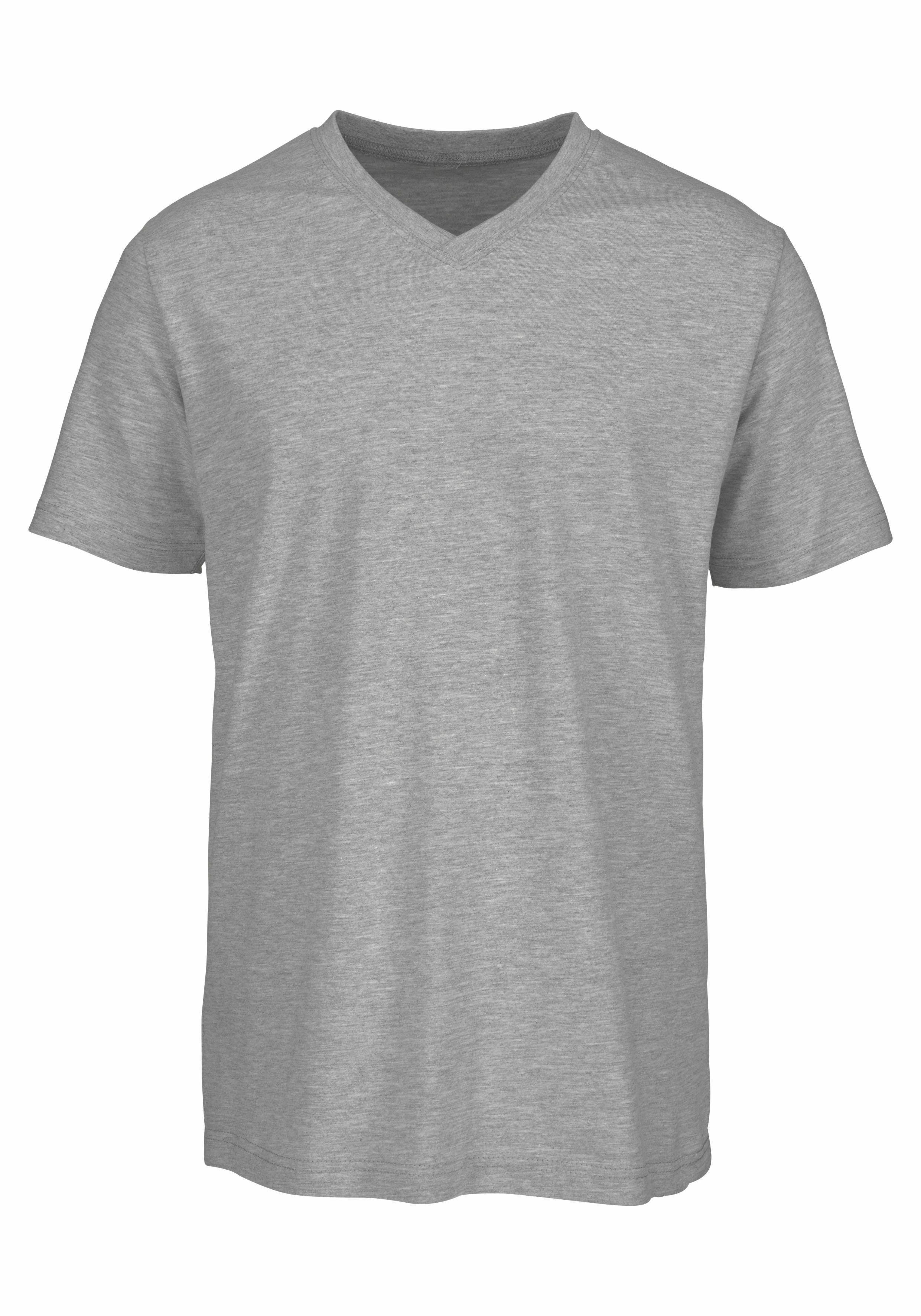 H.I.S T-shirt met v-hals van katoen, onderhemd, t-shirt (set, 3-delig)