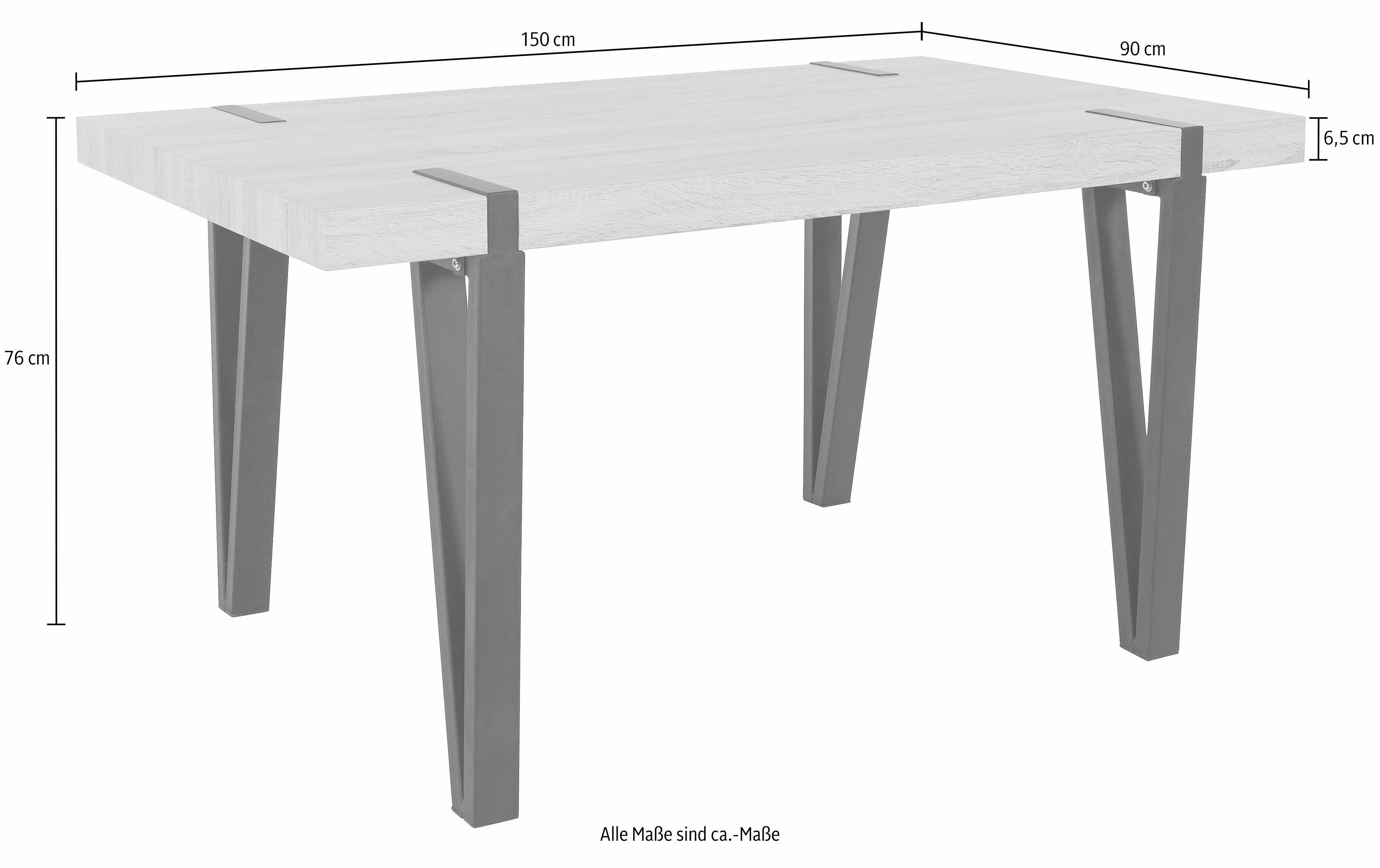 Home affaire Eettafel Sanchez Breedte 150 cm