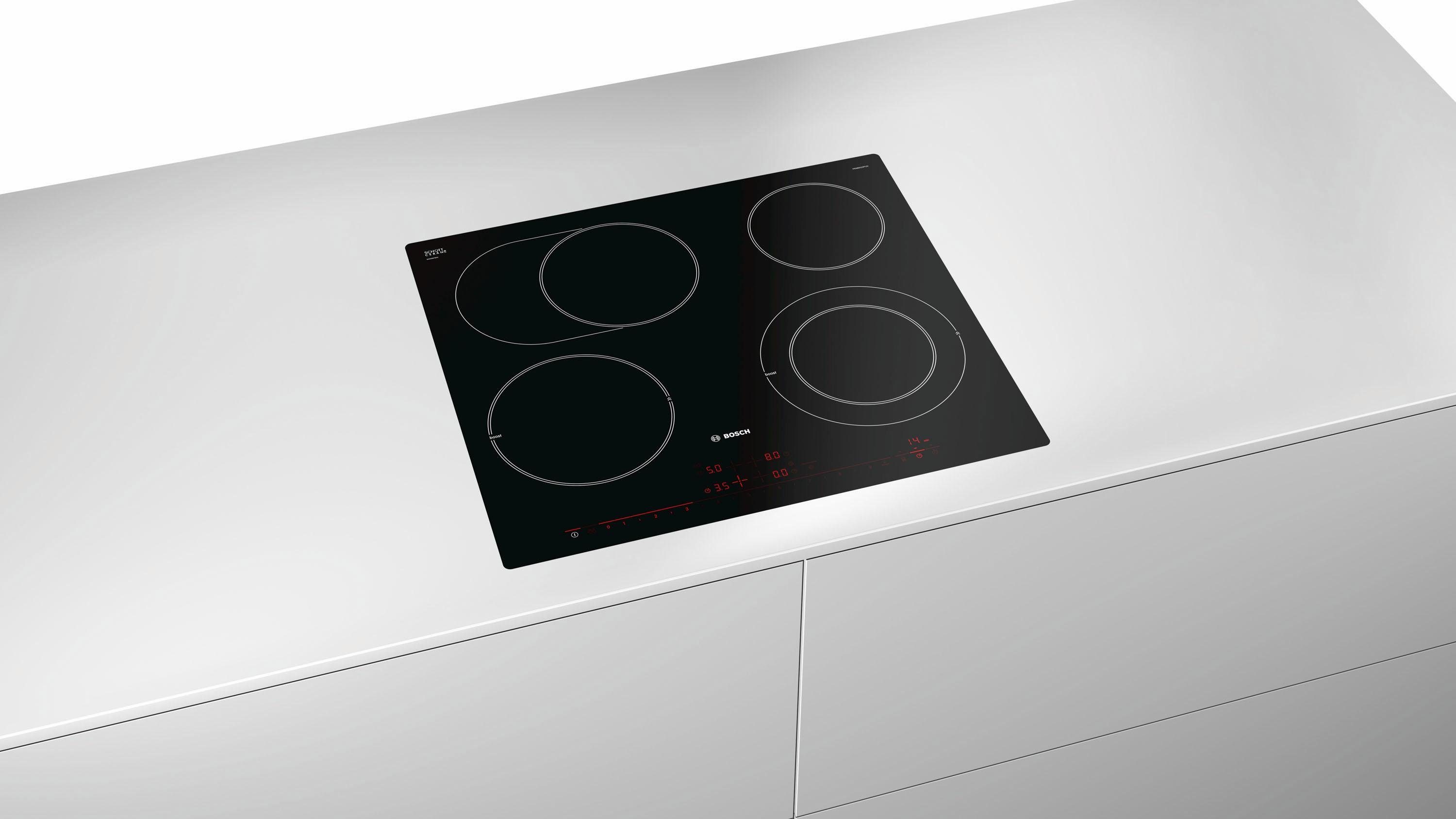 BOSCH Elektrische kookplaat van SCHOTT CERAN® PKN601DP1D met power boost-functie