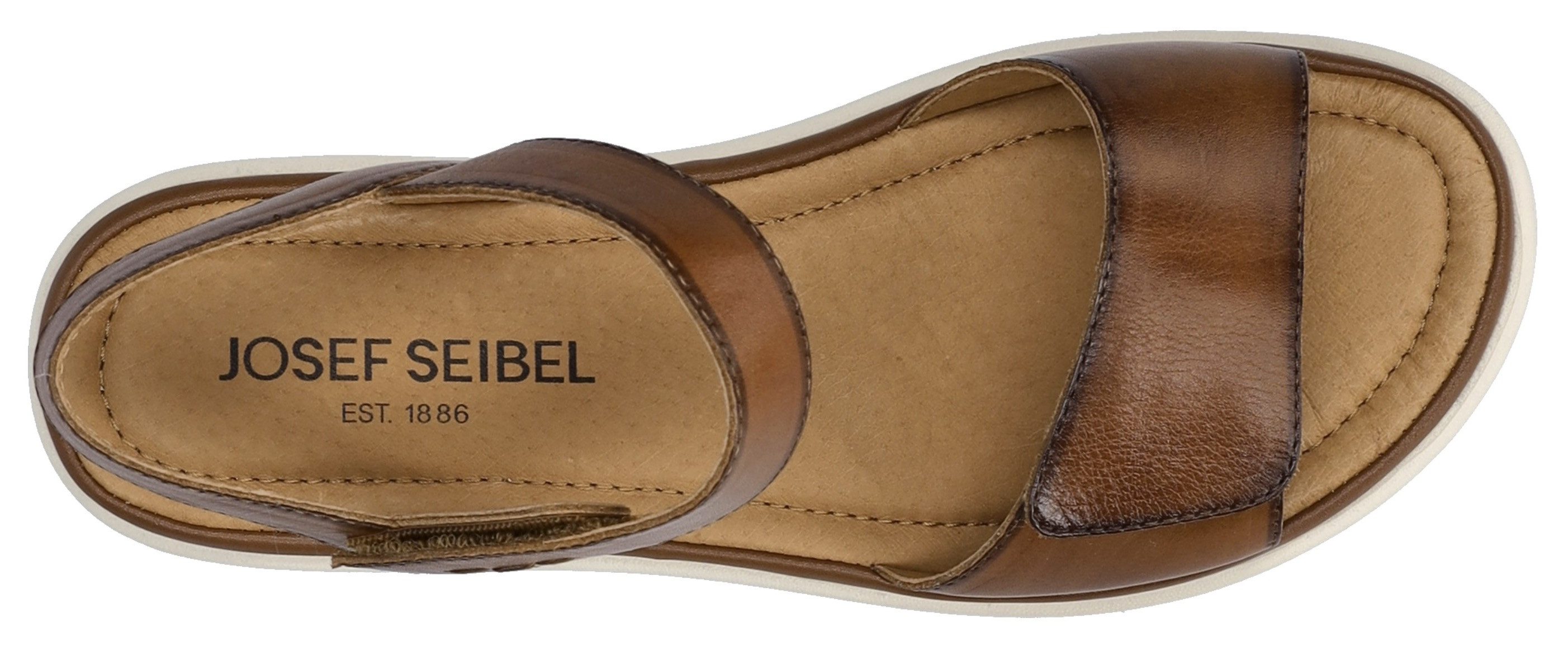 Josef Seibel Sandalen Sevran 01 , vrijetijdsschoen, sleehak sandaal met klittenbandsluiting