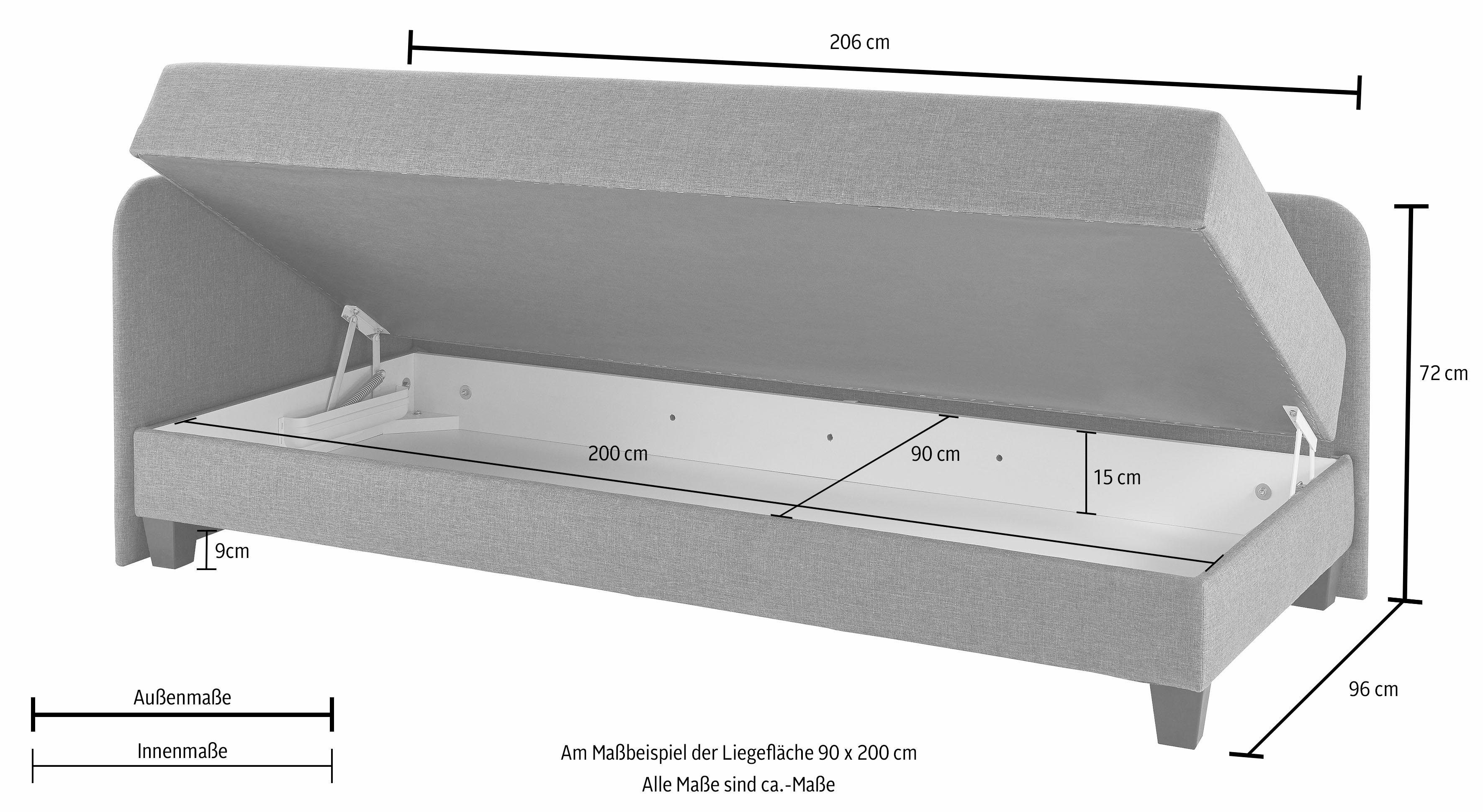 Maintal Logeerbed met ombouw en bedkist