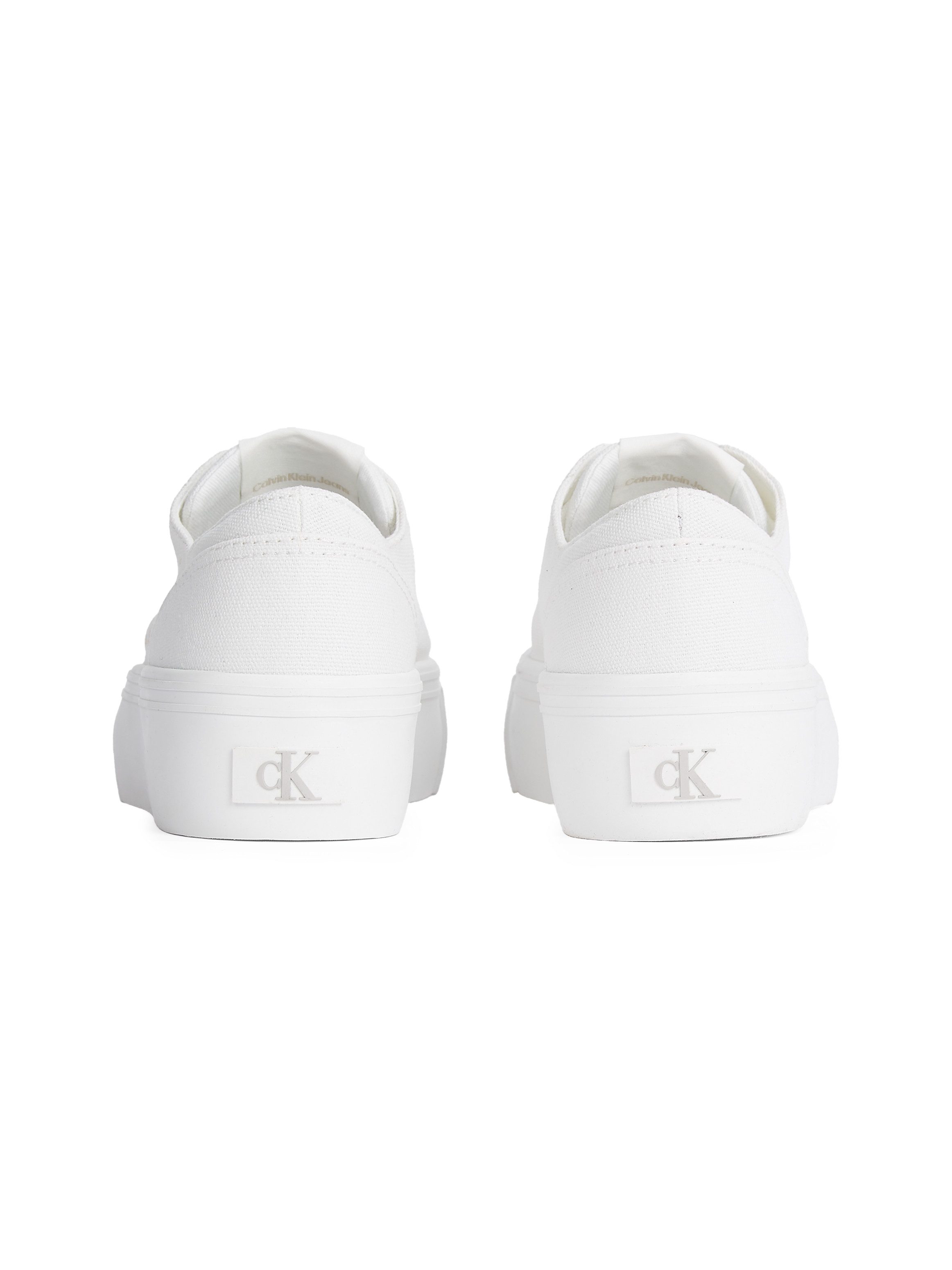 Calvin Klein Plateausneakers VULC FLATFORM LOW CV MG veterschoenen, vrijetijdsschoen, lage schoen met zijlogo