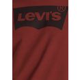 levi's t-shirt le graphic crewneck tee met batwing-logo oranje