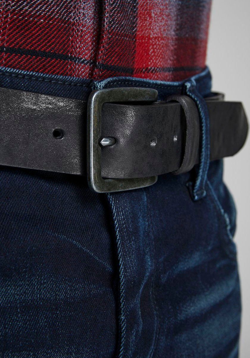 Jack & Jones Leren riem Vintage-look, generfd oppervlak