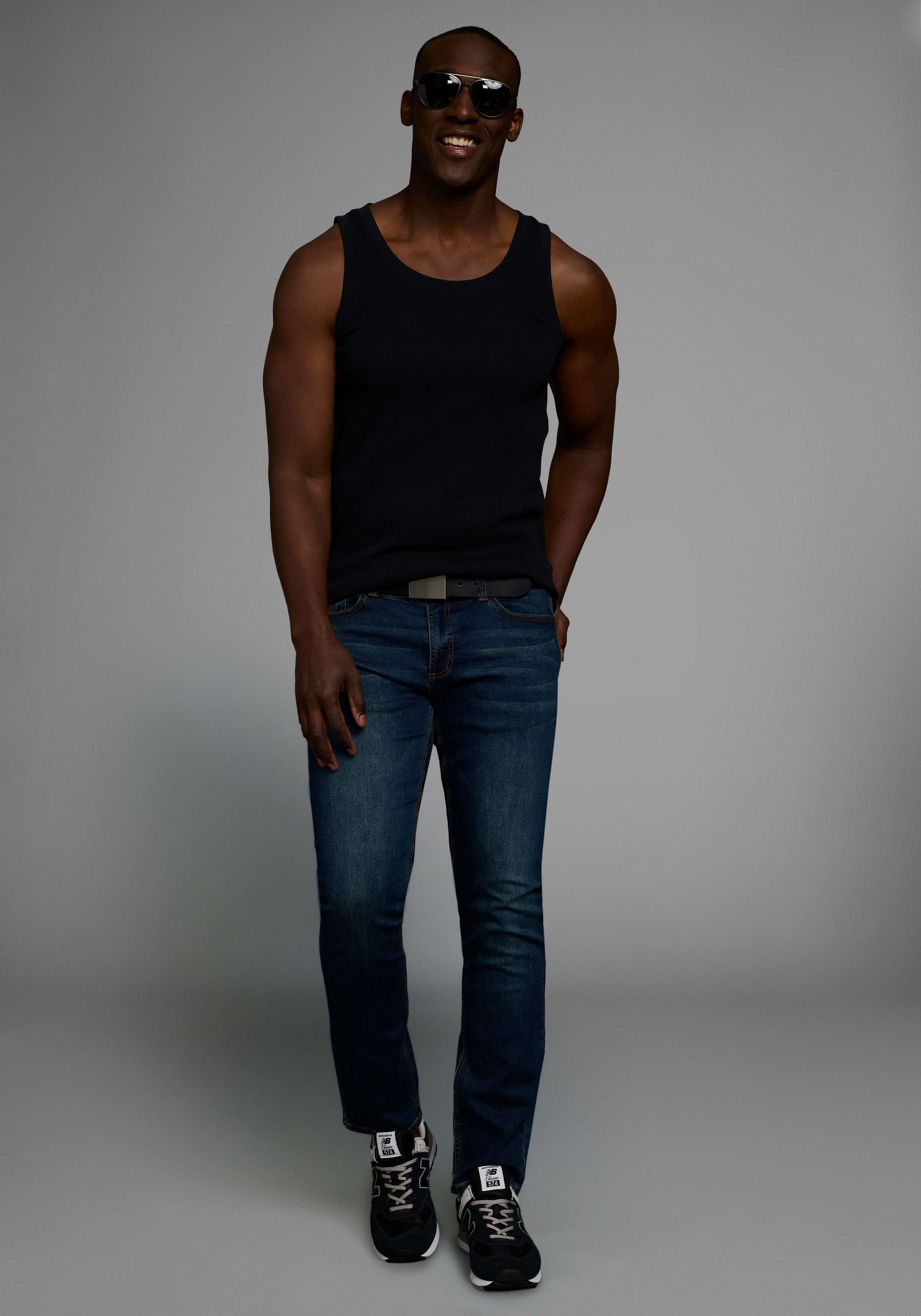 Bruno Banani Muscle-shirt in ribkwaliteit (2 stuks)