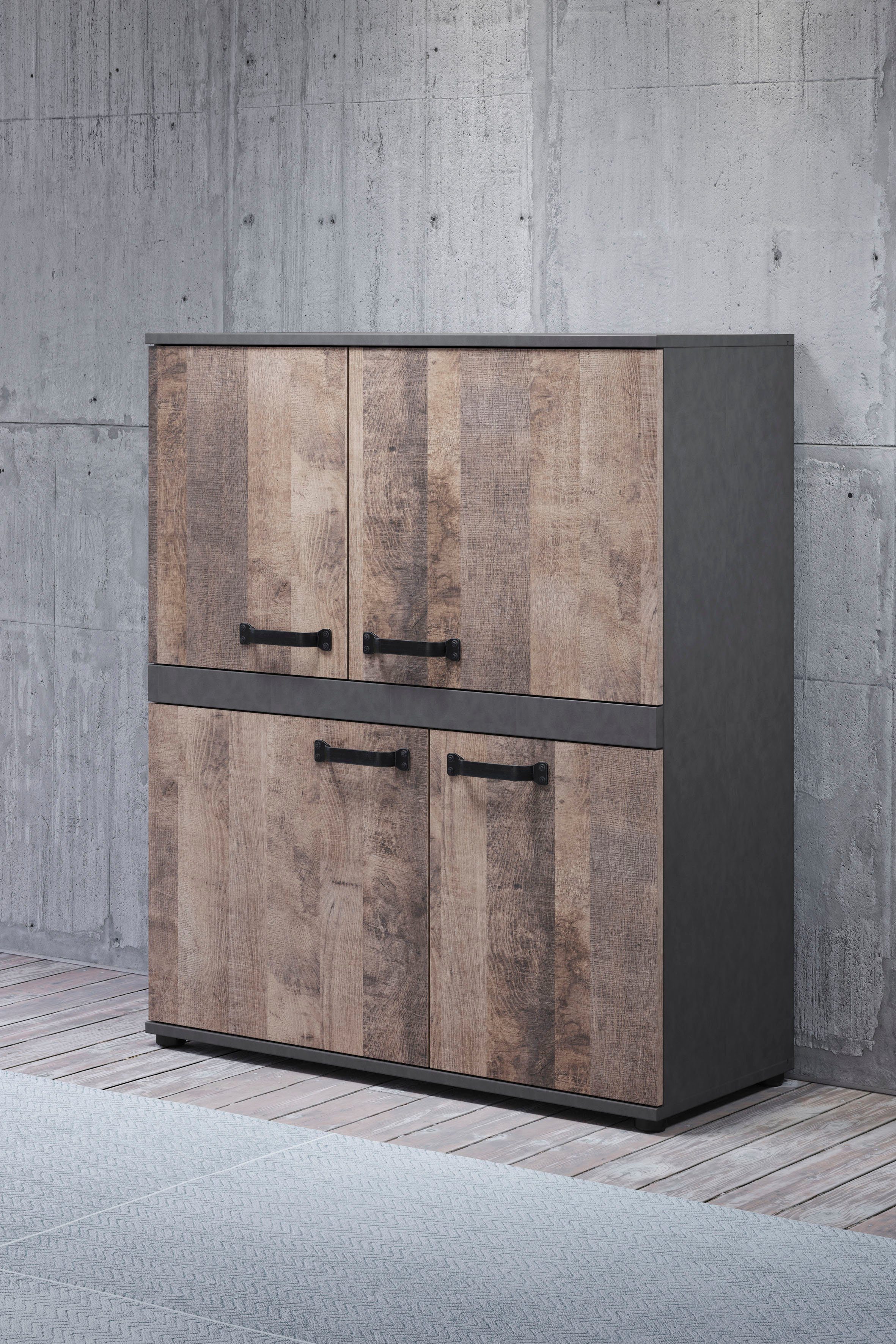 trendteam Highboard Stripe Hoogte 118 cm