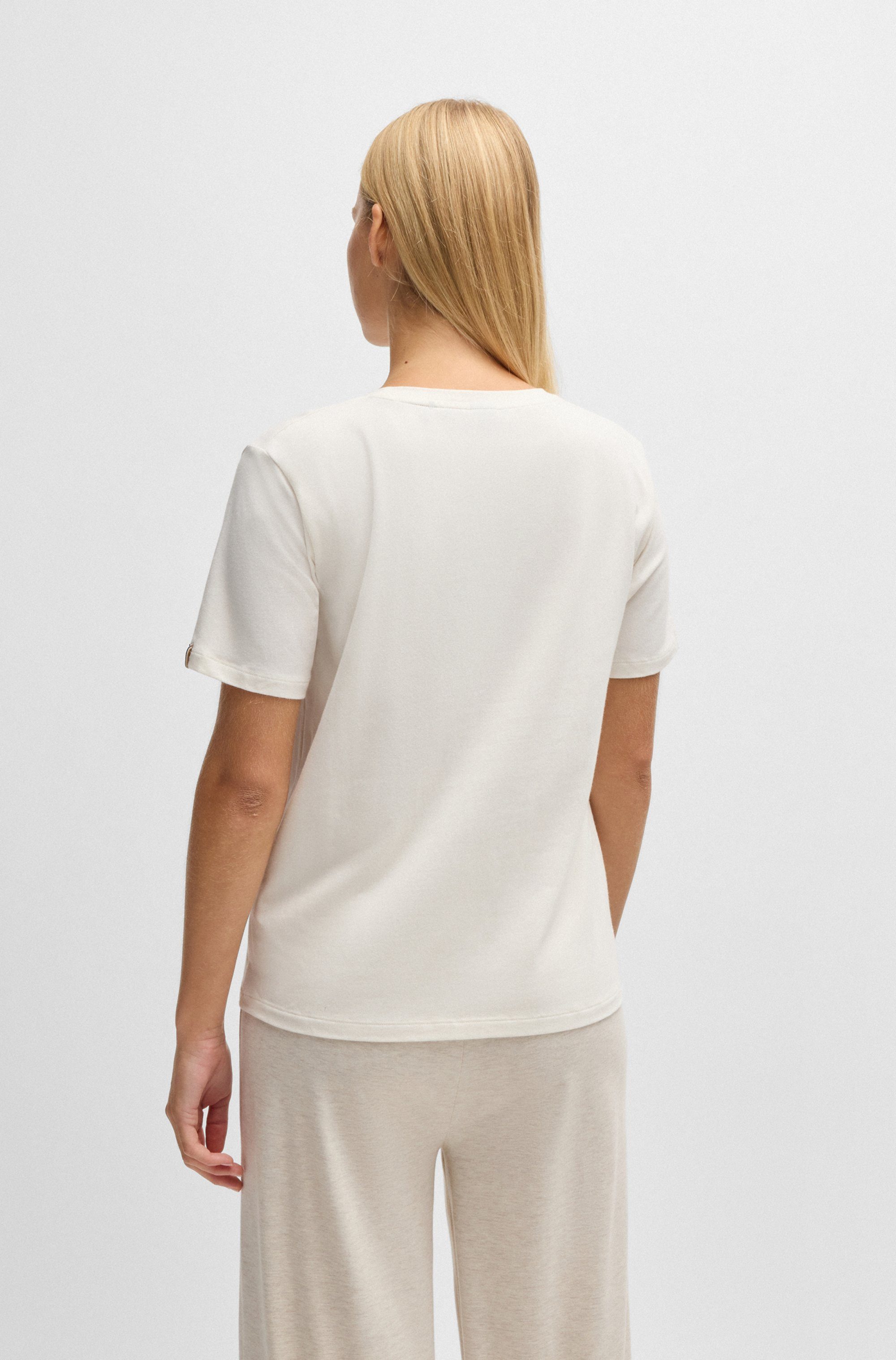 BOSS T-shirt CI_T-Shirt met boss logo-opdruk & label