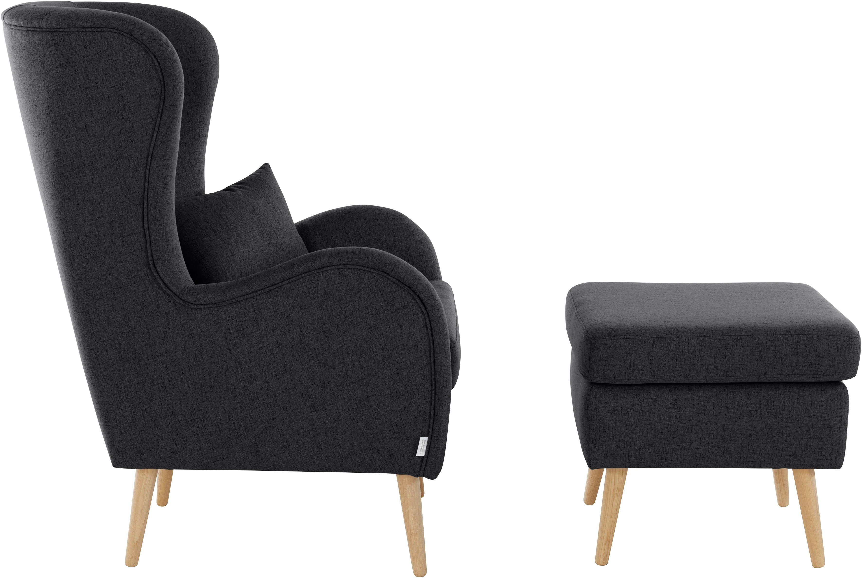 Guido Maria Kretschmer Home&Living Fauteuil Sallito, oorfauteuil, TV-stoel voor woonkamer, ook in velours cord
