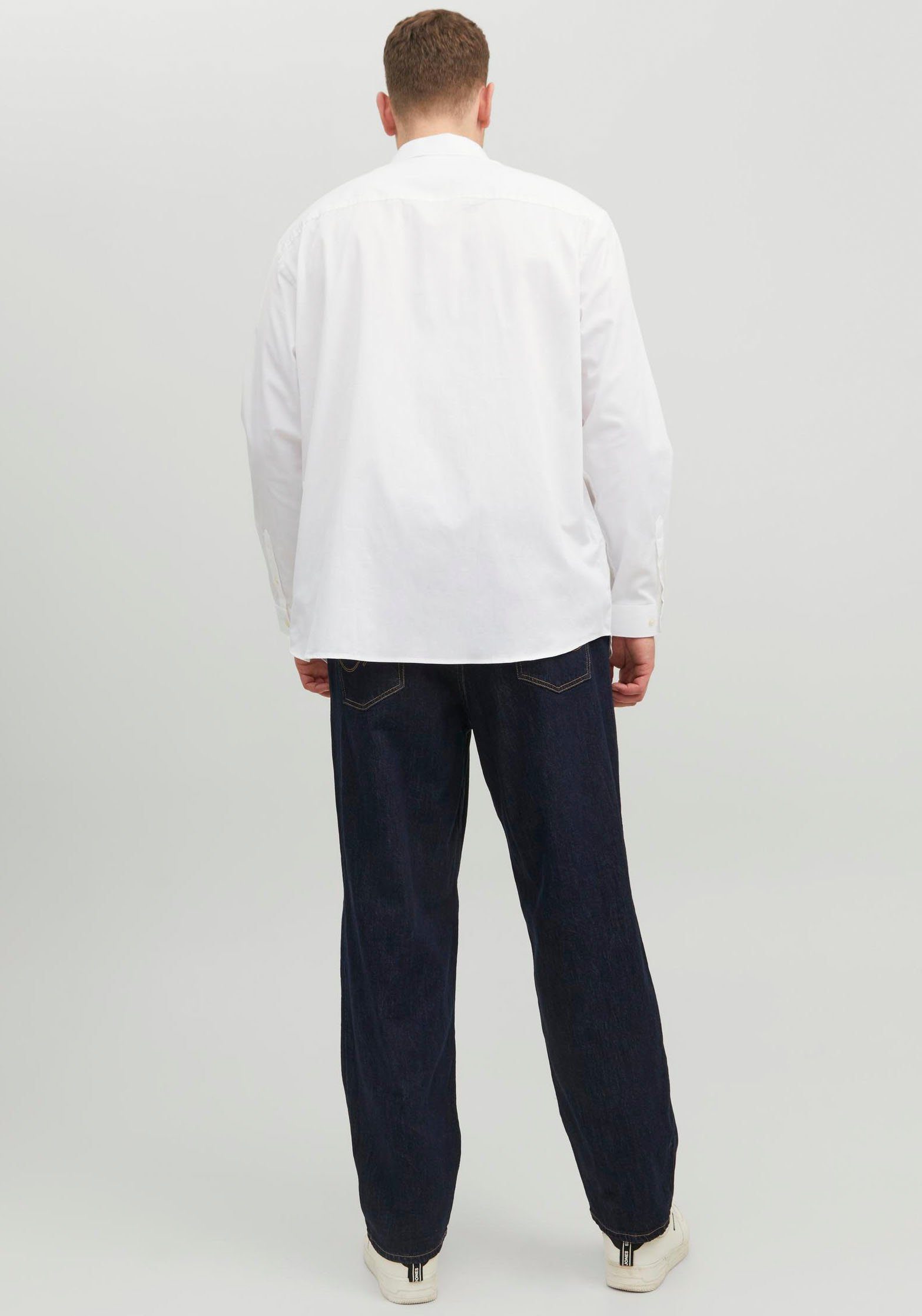 Jack & Jones PlusSize Overhemd met lange mouwen JPRBLACARDIFF SHIRT