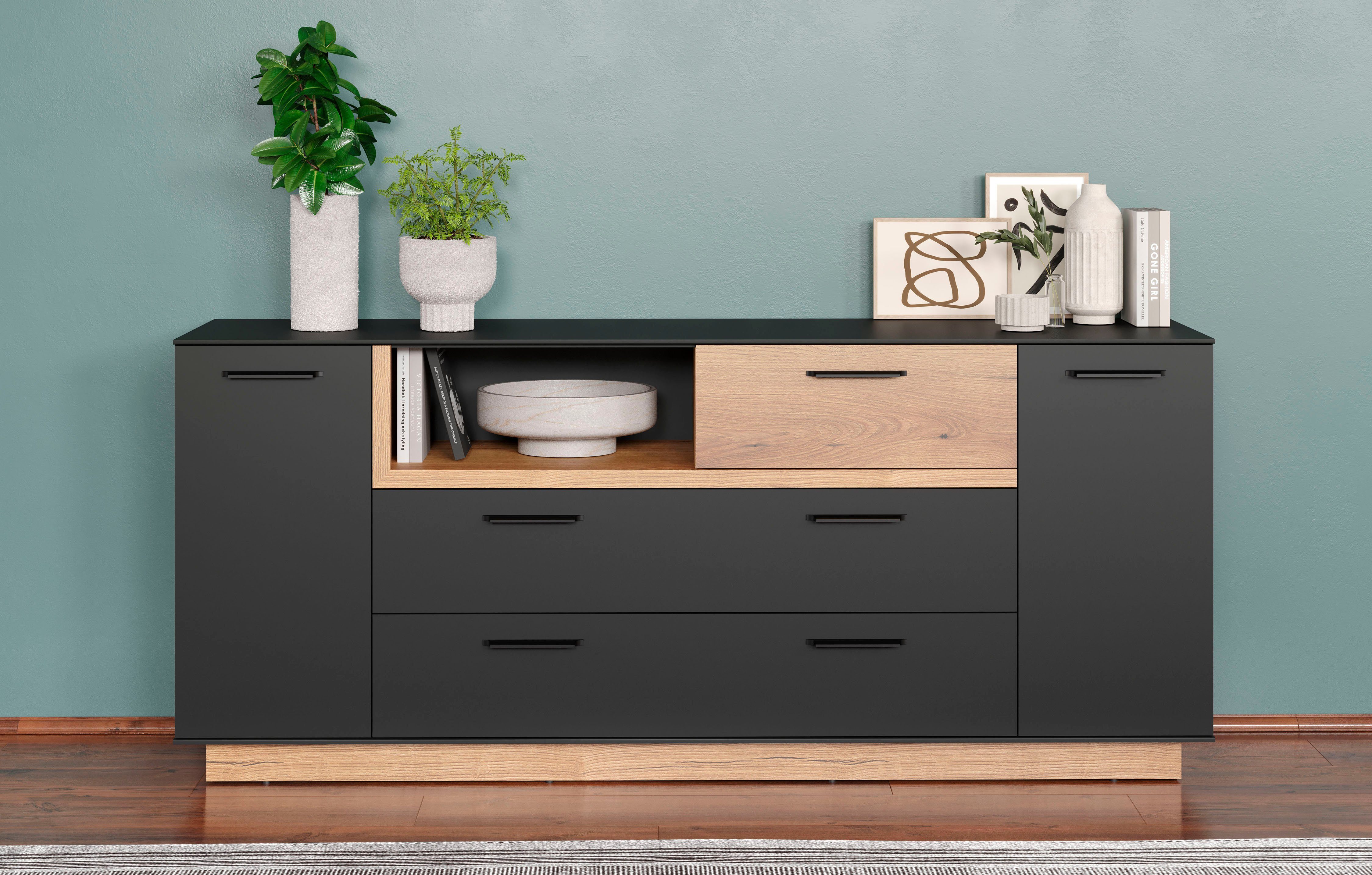 INOSIGN Dressoir Premont Commode, breedte 187 cm, met veel opbergruimte (1 stuk)