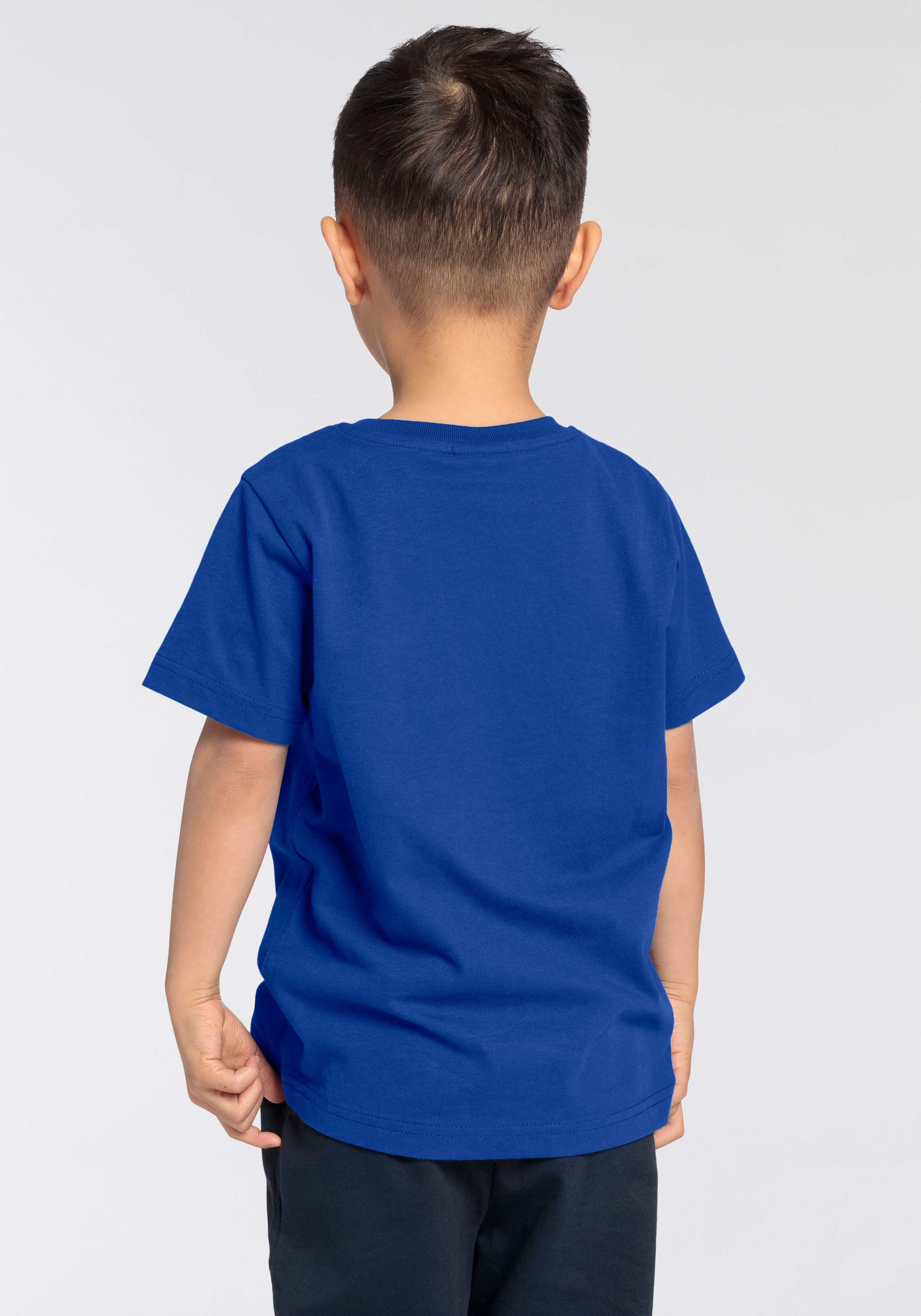 KIDSWORLD T-shirt Voor kleine jongens Korte mouwen basic pasvorm bedrukt met statements slogans