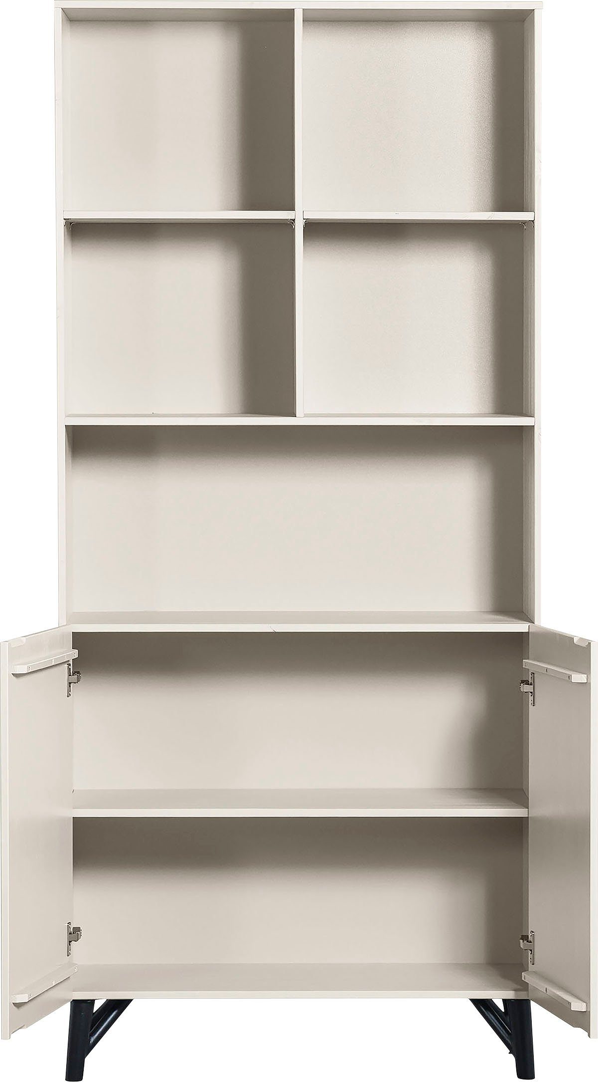 WOOOD Opbergrek MILLER met 2 deuren, h 200 cm x b 90 cm