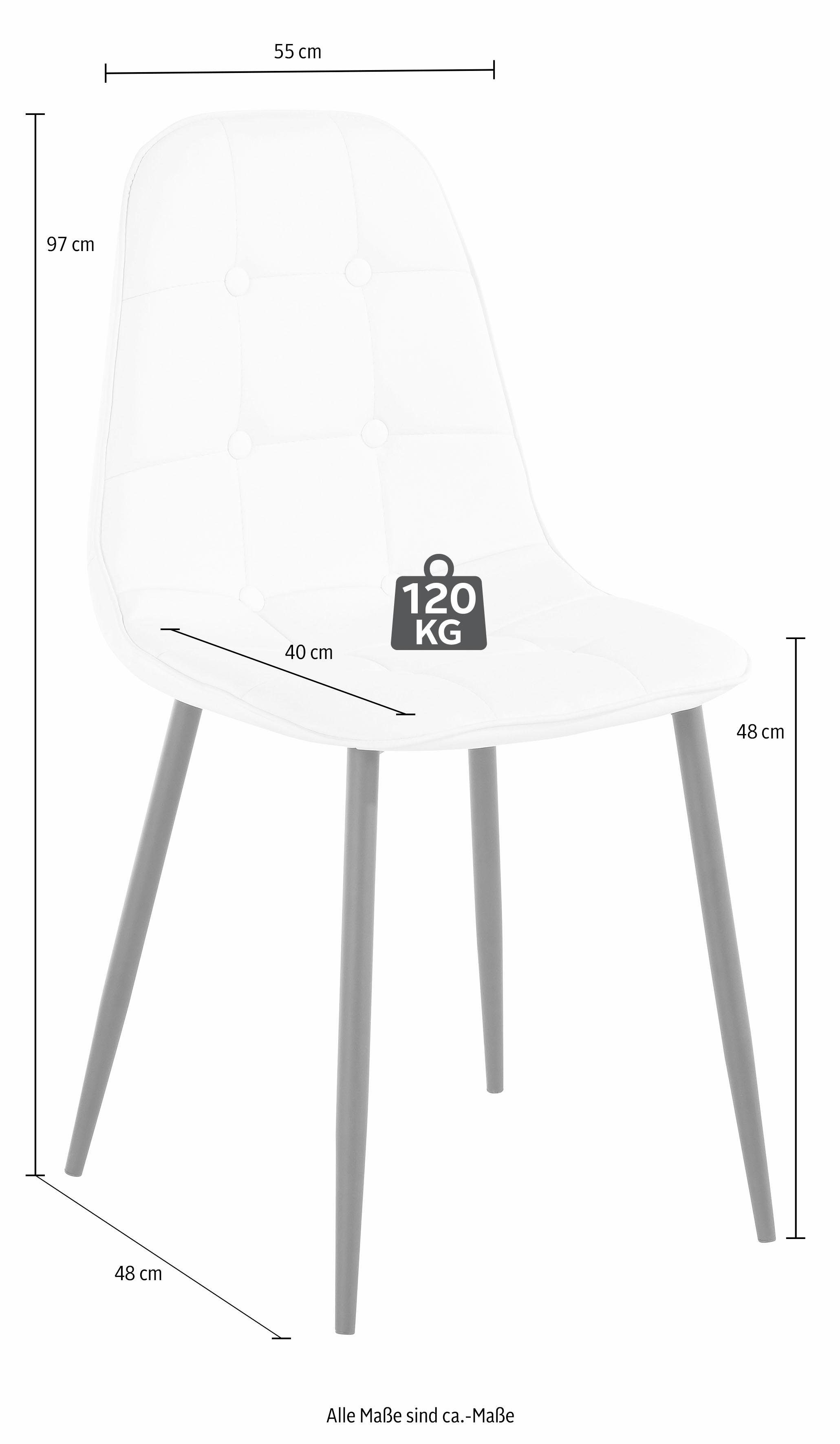 INOSIGN Eethoek met eettafel 120 cm breed (set, 5-delig)