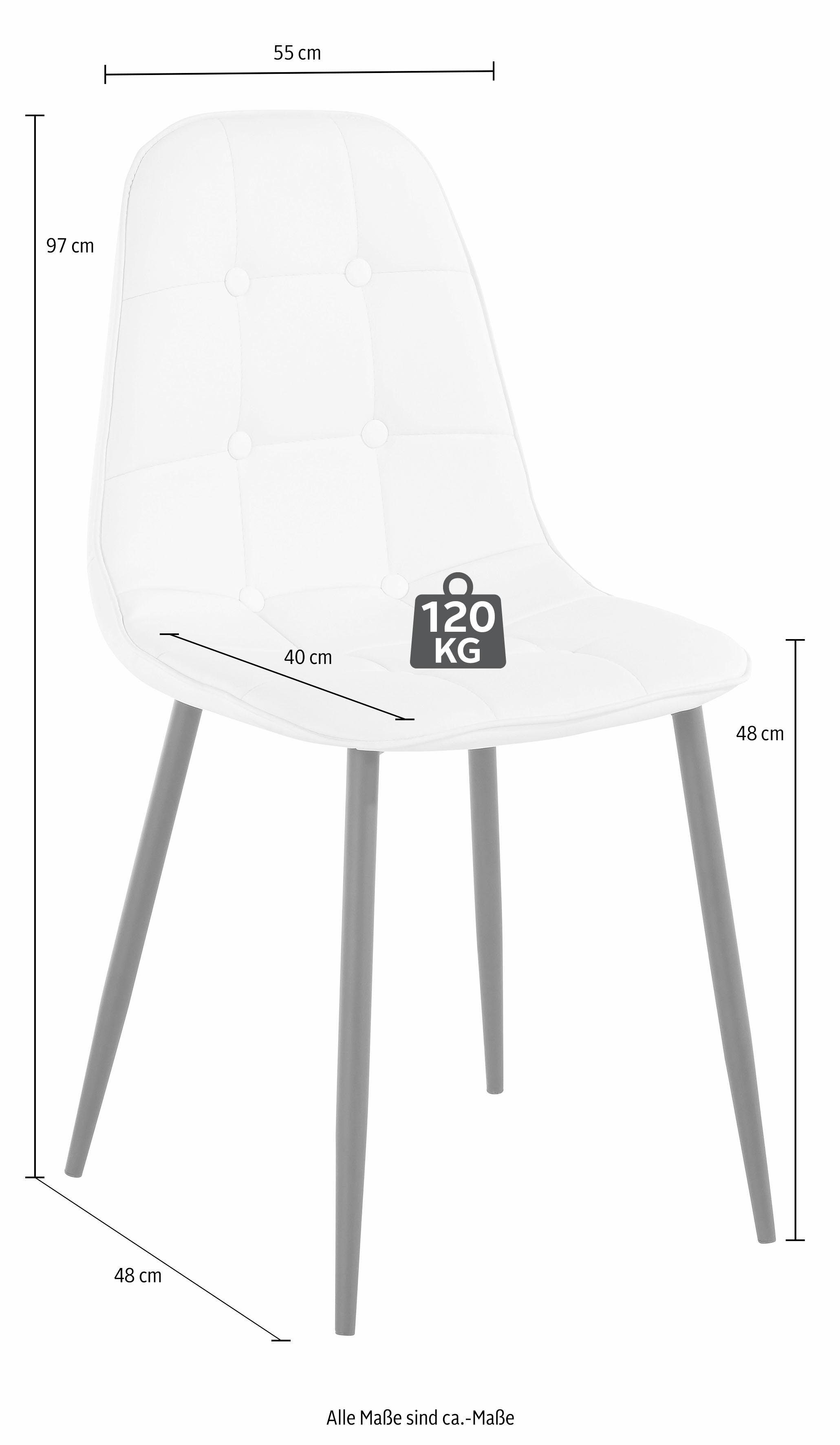 INOSIGN Eethoek met glazen tafel, breedte 160 cm (set, 5-delig)