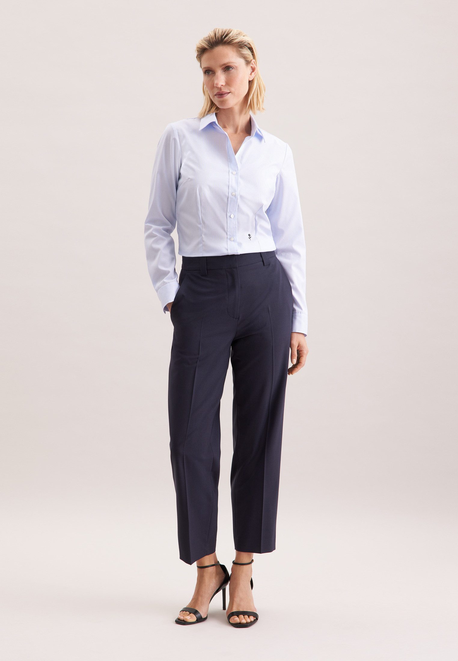 seidensticker Overhemdblouse Zwarte roos