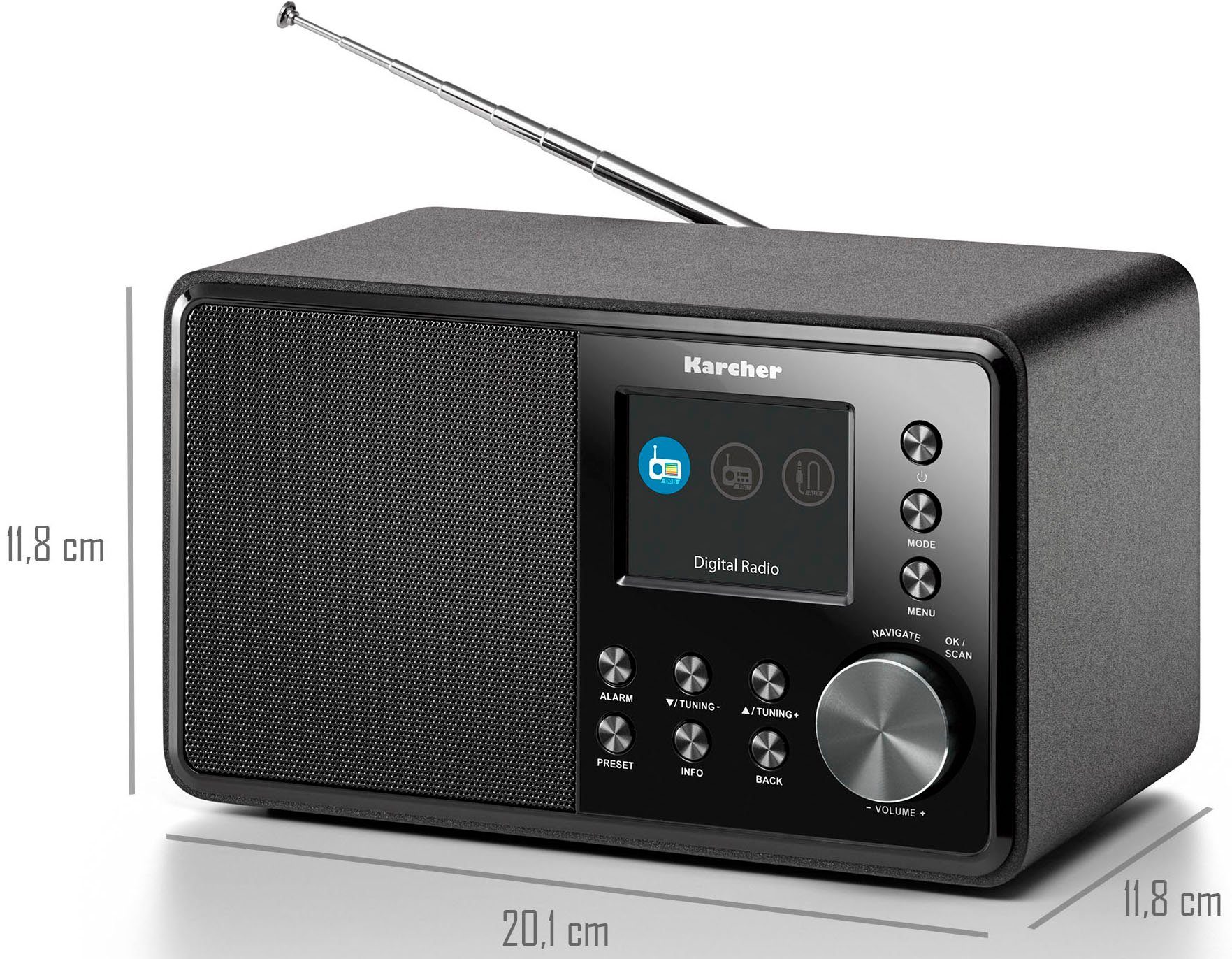 Karcher Digitale radio (DAB+) DAB 3000