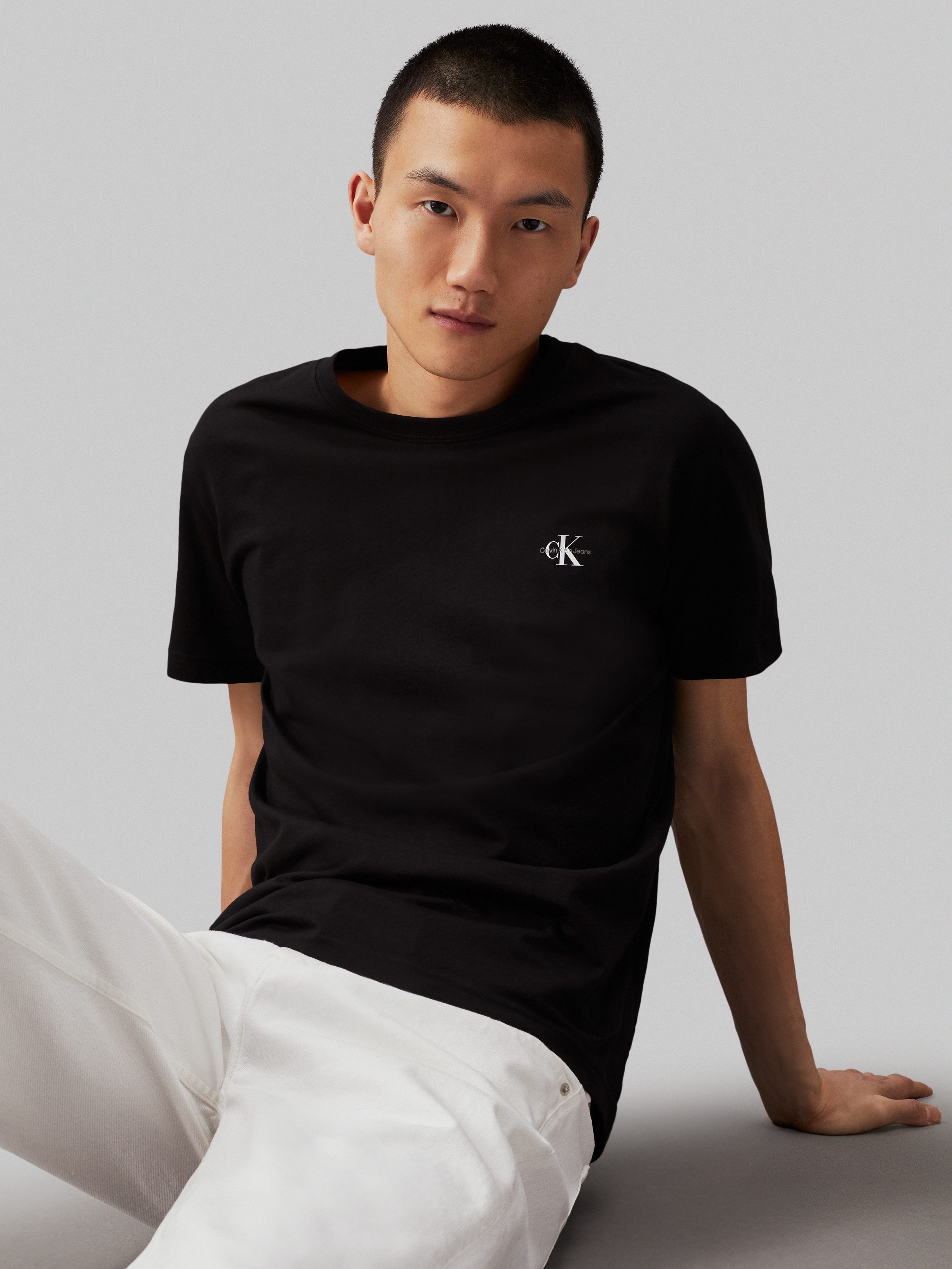 Calvin Klein T-shirt 2 PACK MONOLOGO (Set van 2)