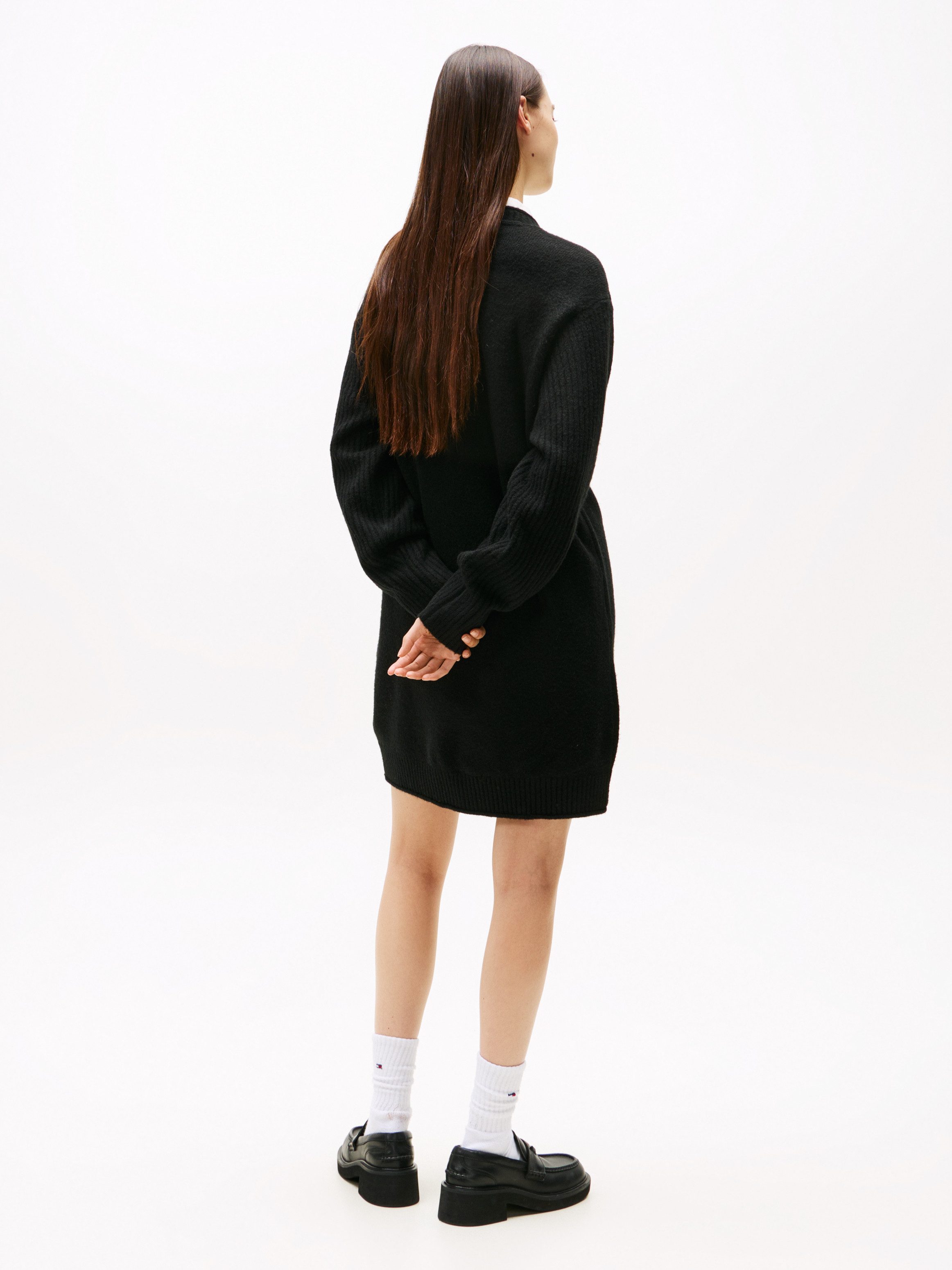 TOMMY JEANS Gebreide jurk TJW FLAG SWEATER DRESS EXT