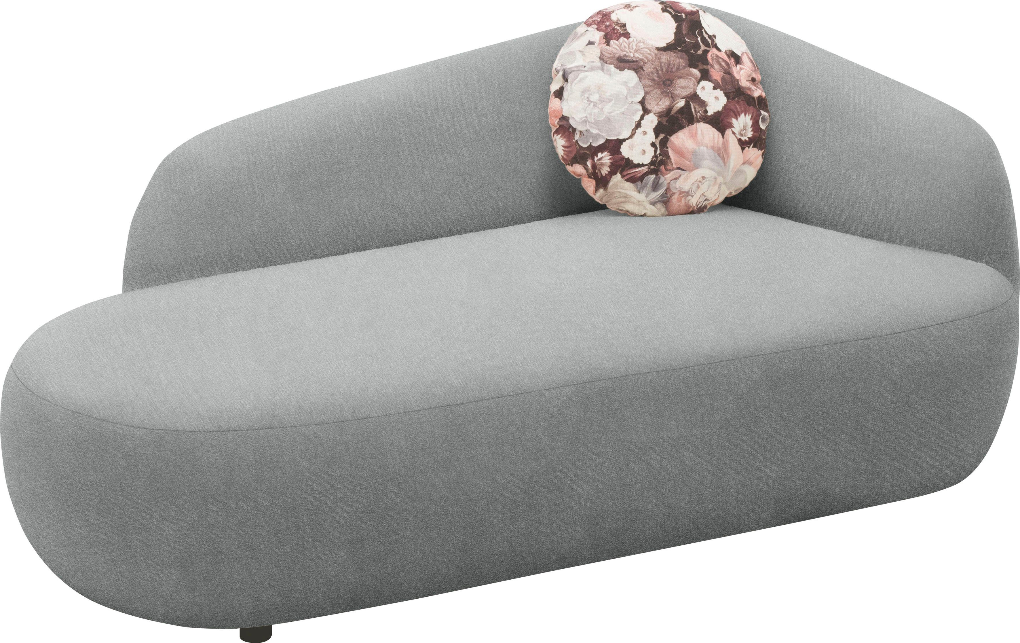 andas Récamier Björnar incl. reversible-sierkussen: bloemmotief, resp. uni, Binnenvering, armleuning links of rechts naar keuze, B/D/H: 183x105x75 cm