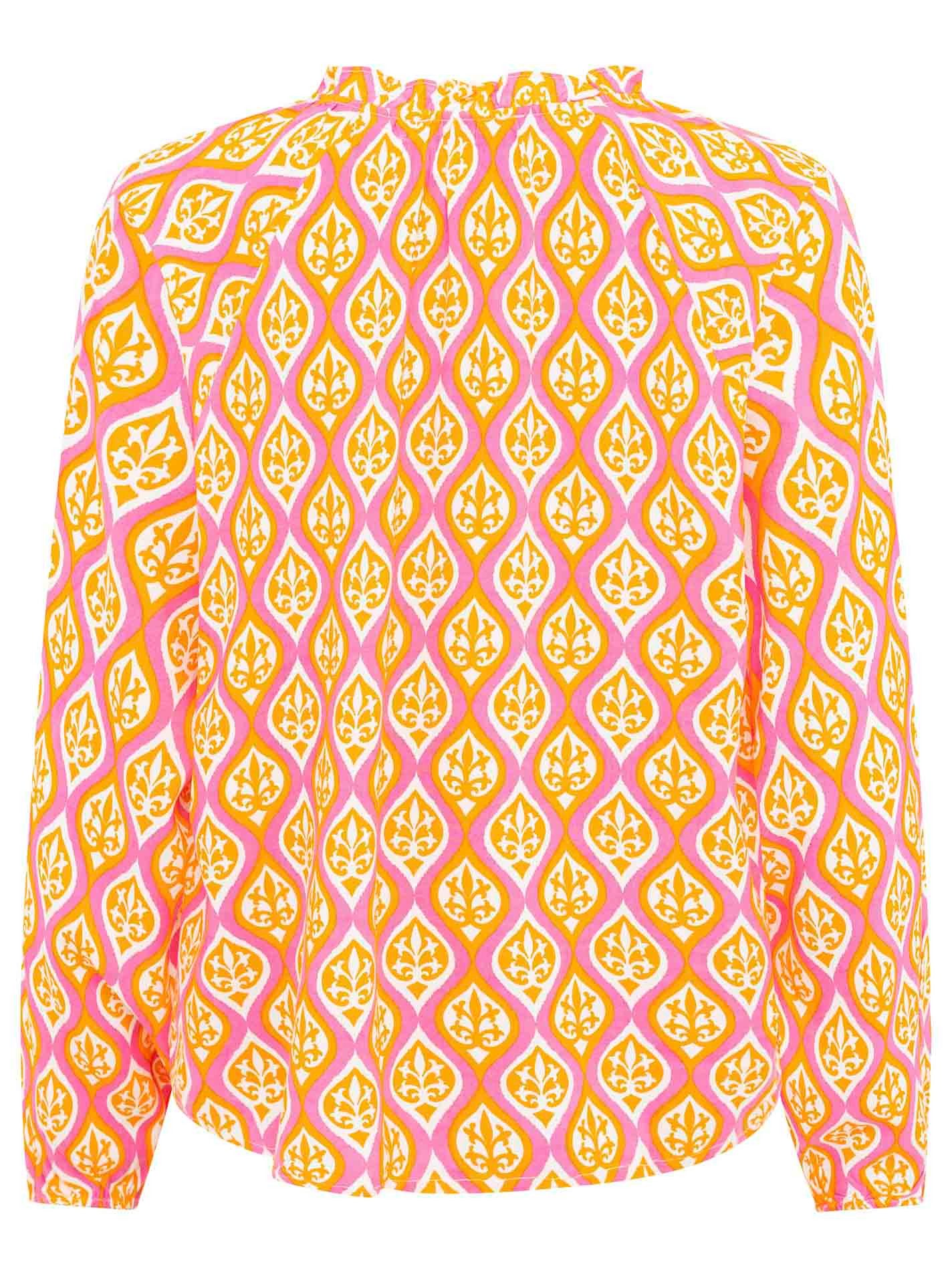 Zwillingsherz Blouse zonder sluiting Ovale Ranken