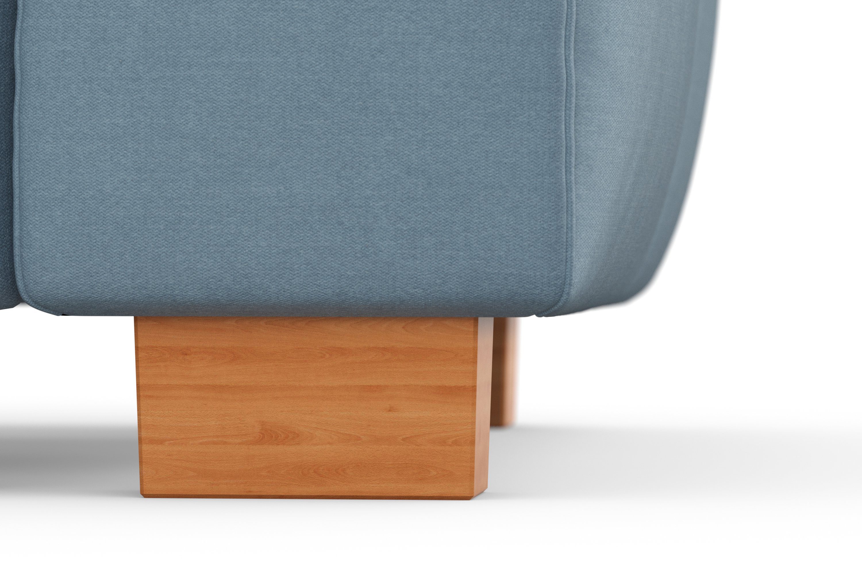 sit&more Hoekbank Dundee L-vorm met binnenvering en massief houten poten, naar keuze met verstelbare hoofdsteun