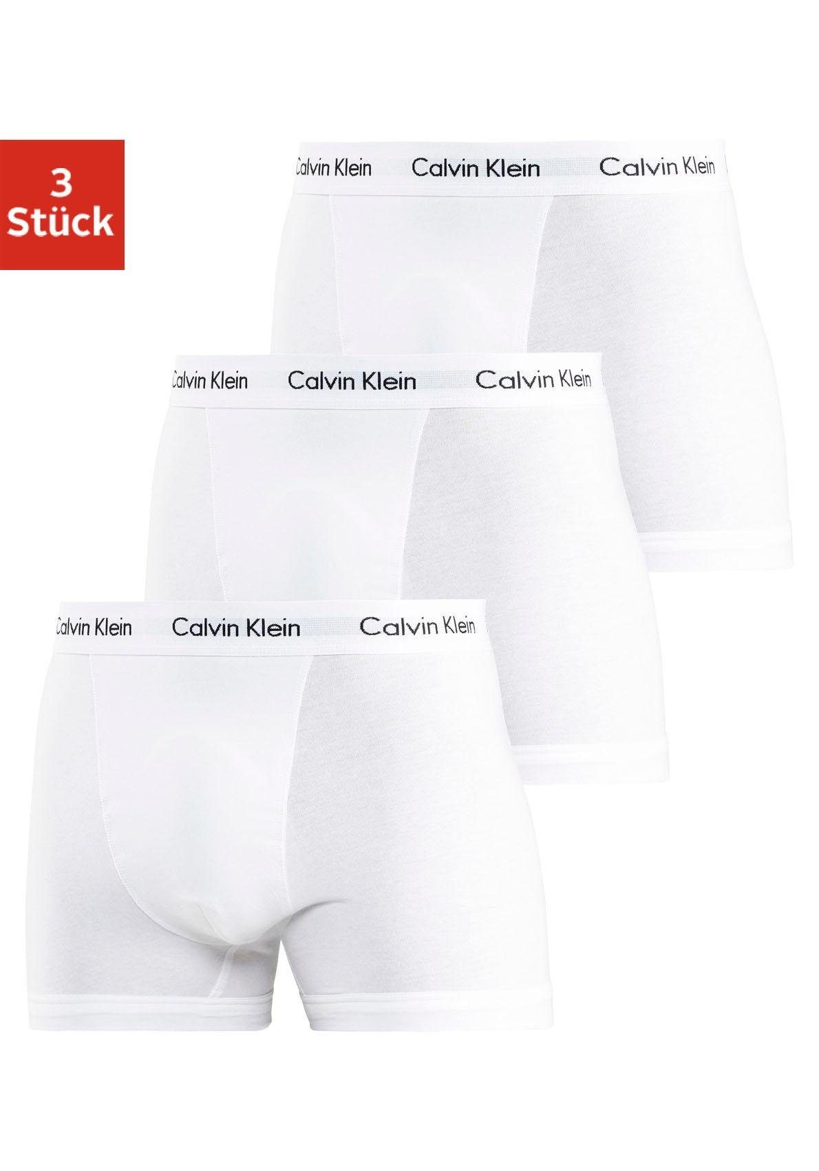 calvin klein boxershort met logo-opschrift bij de band (3 stuks) wit