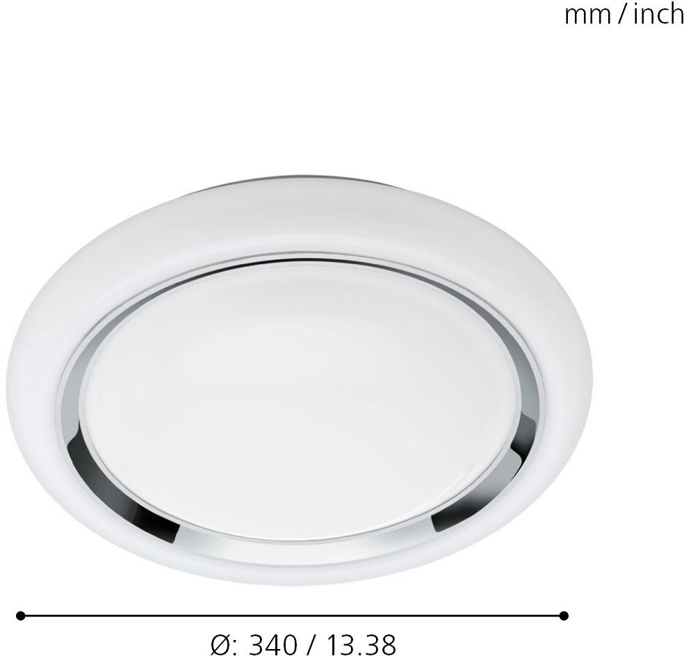 EGLO Led-plafondlamp CAPASSO-C Smart Home plafondlamp Ø 34 cm, dimbaar, wittinten en kleuren instelbaar