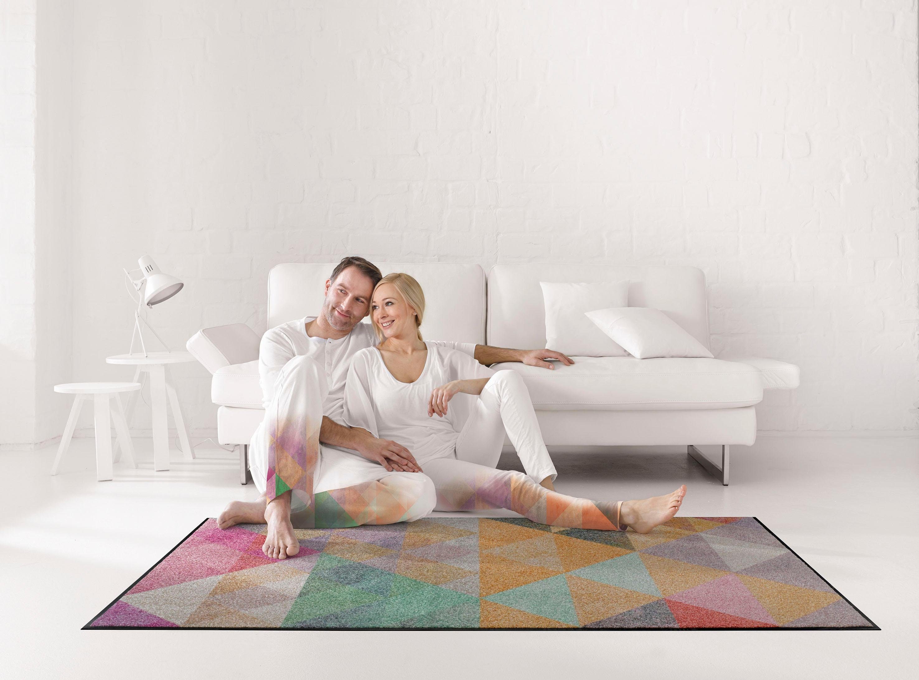 wash+dry by Kleen-Tex Loper SNORRE Inloopmatten, modern geometrisch design, antislip