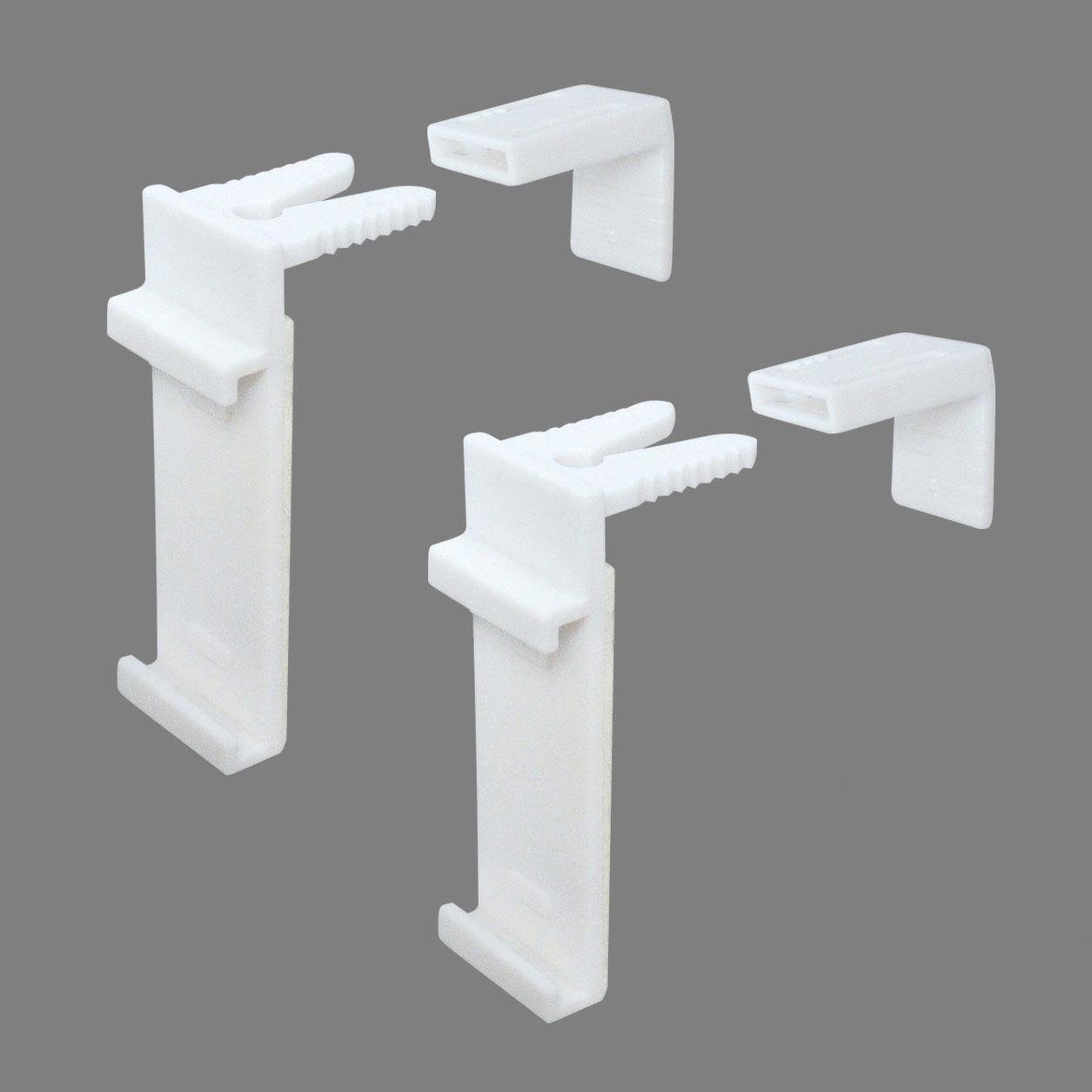 Good Life Extra houder voor rolgordijn dat beschermt tegen inkijk Ena voor rolgordijnen en dubbele rolgordijnen om te klemmen (set, 2 stuks)