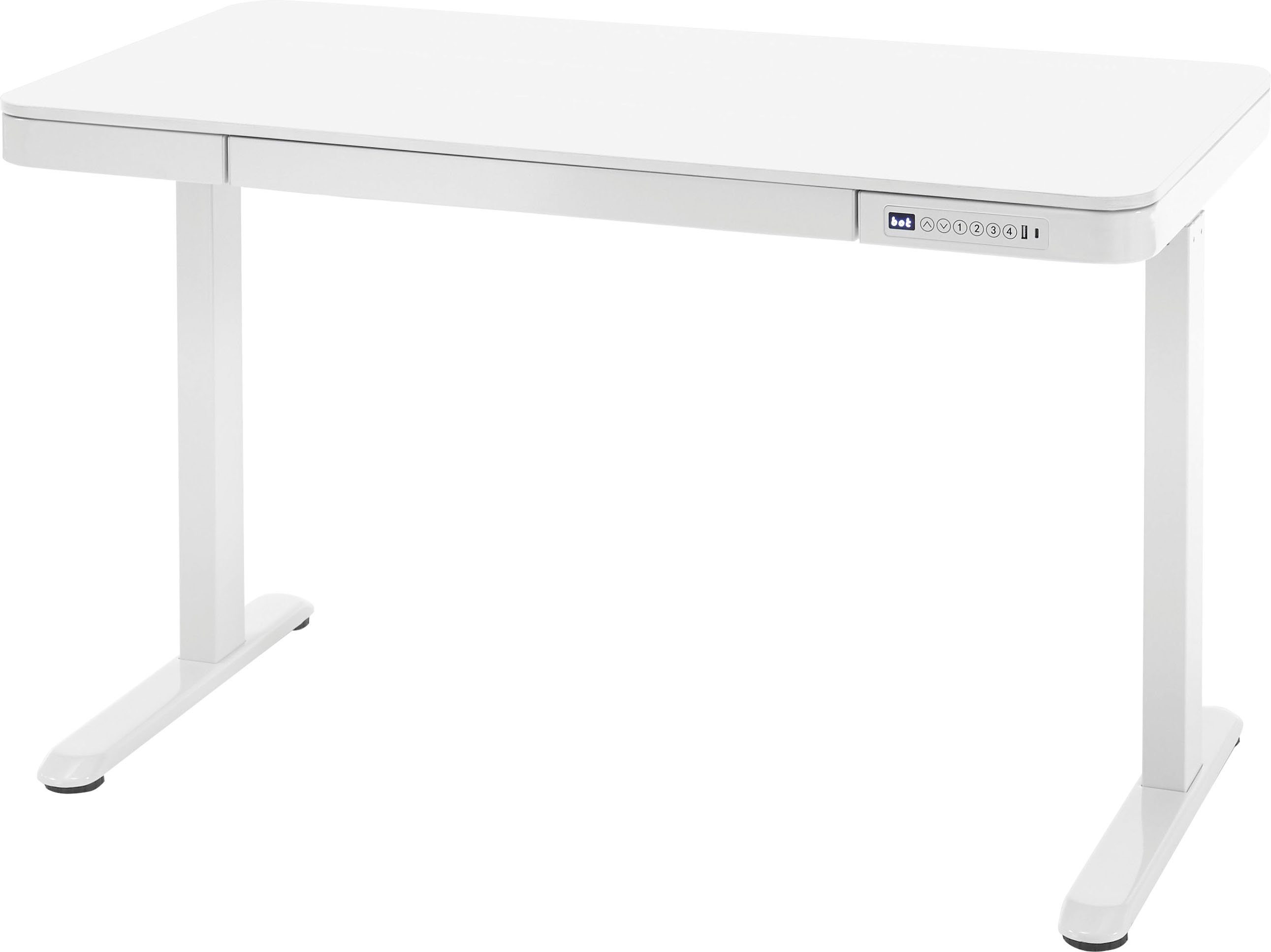 MCA furniture Bureau Barco elektrisch in hoogte verstelbaar van 72-122 cm, breedte 120 cm