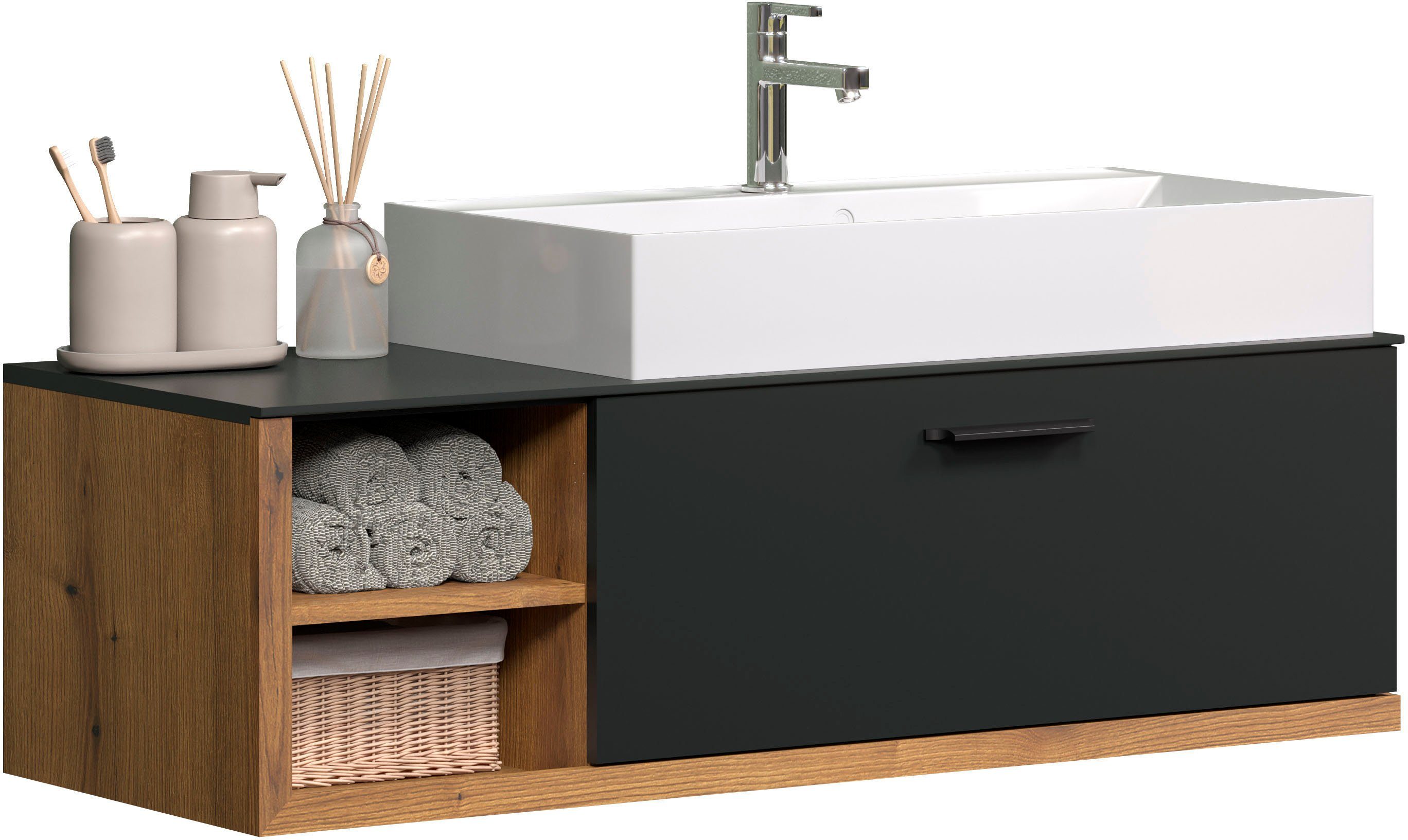 INOSIGN Wastafelonderkast Premont Elegante wastafelonderkast met 80 cm wastafel - softclose